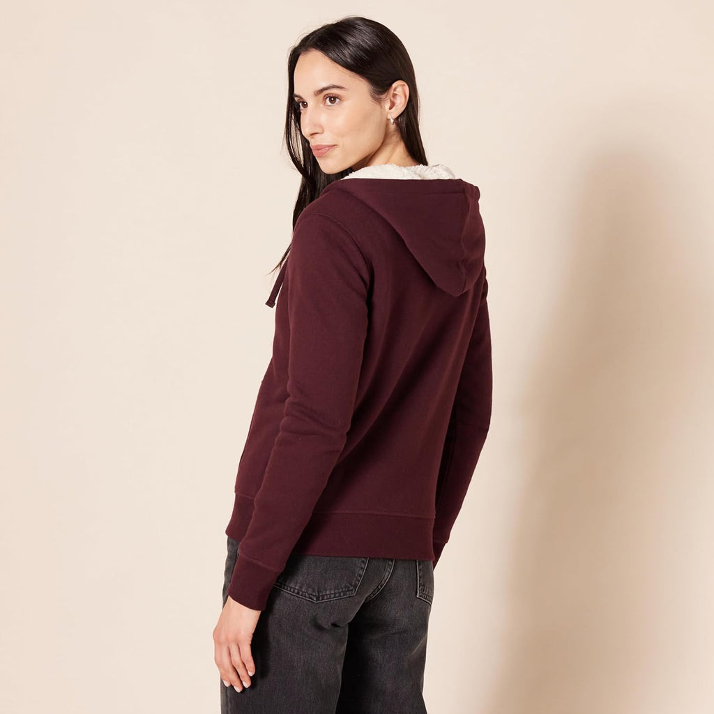 Women's Sherpa-Lined Fleece Full-Zip Hooded Jacket (Available in Plus Size)