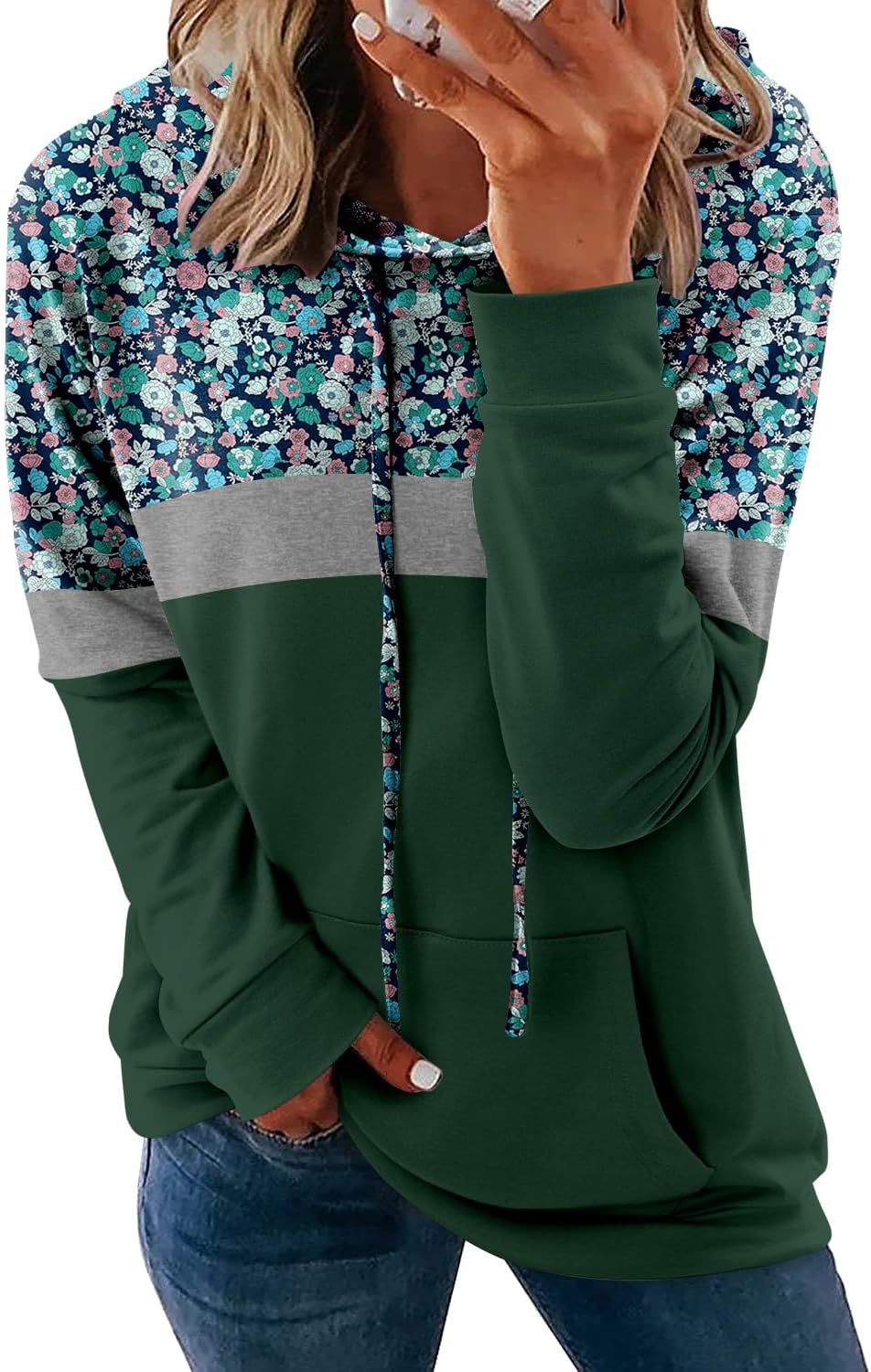 Women's Pullover Hoodies Teen Girls Trendy Fall Fashion Tops Hooded Sweatshirts