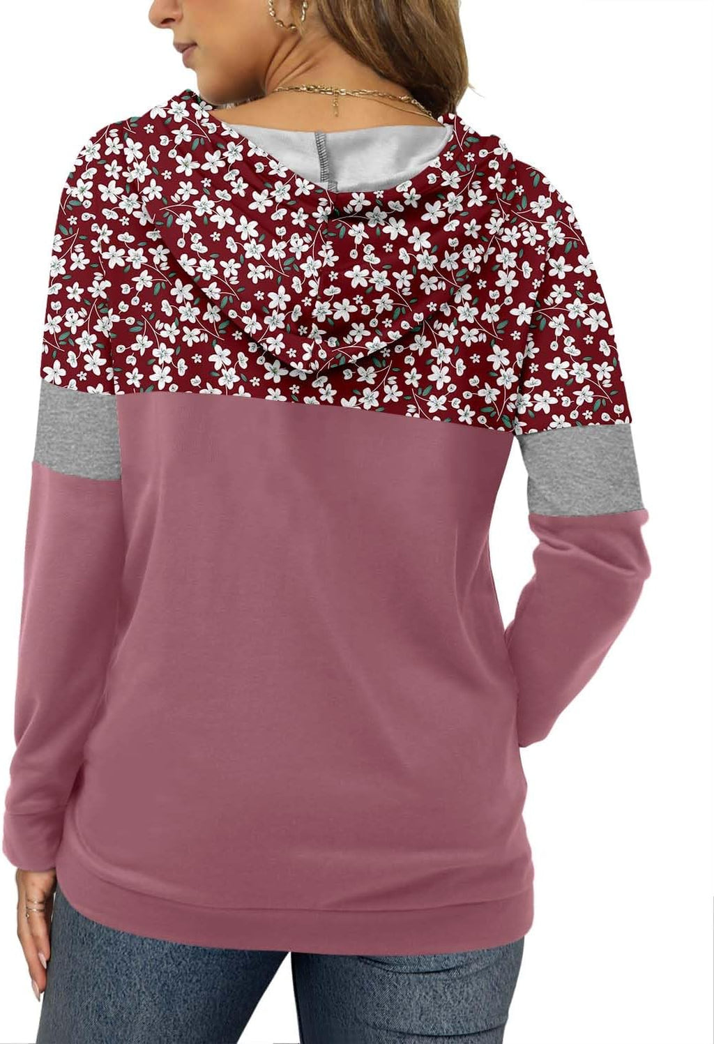 Women's Pullover Hoodies Teen Girls Trendy Fall Fashion Tops Hooded Sweatshirts