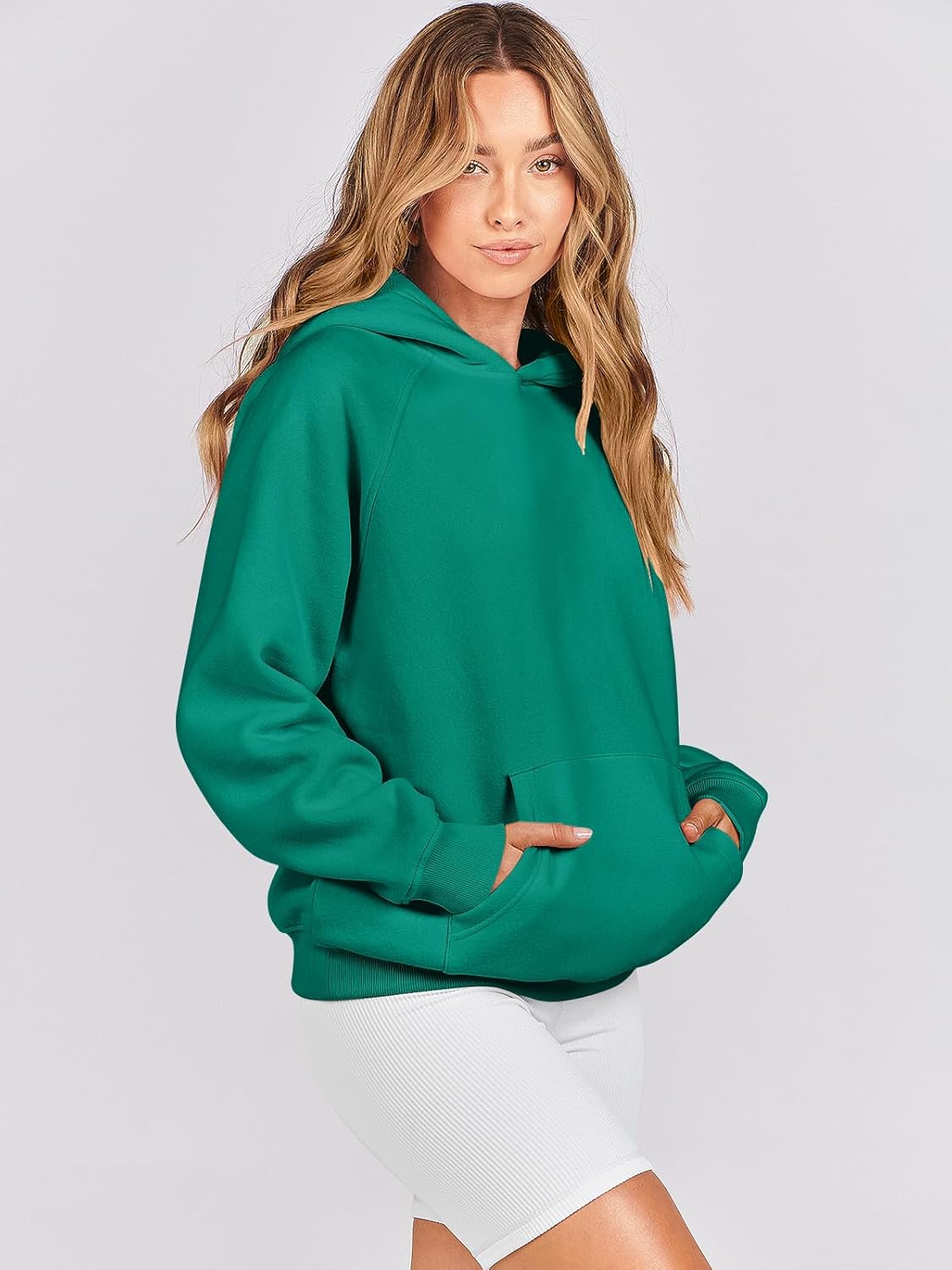 Women Hoodies Oversized Fleece Long Sleeve Comfy Casual Basic Pullover Sweatshirts 2025 Fall Outfits Y2K Clothes