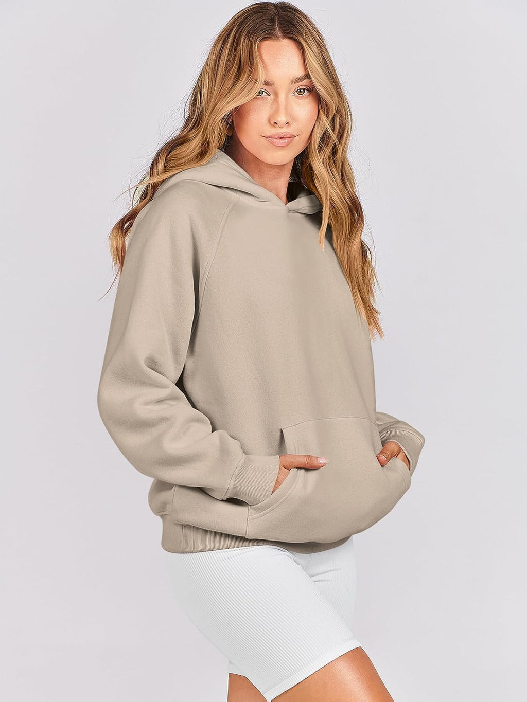 Women Hoodies Oversized Fleece Long Sleeve Comfy Casual Basic Pullover Sweatshirts 2025 Fall Outfits Y2K Clothes
