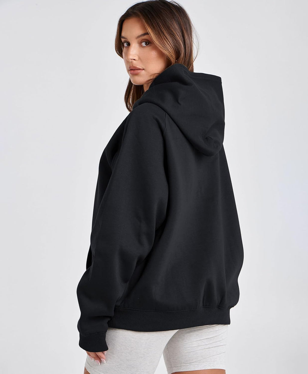 Womens Camo Hoodies Maple Leaf Print Oversized Hooded Sweatshirt Fleece Pullover Sweatshirts Long Sleeve with Pocket