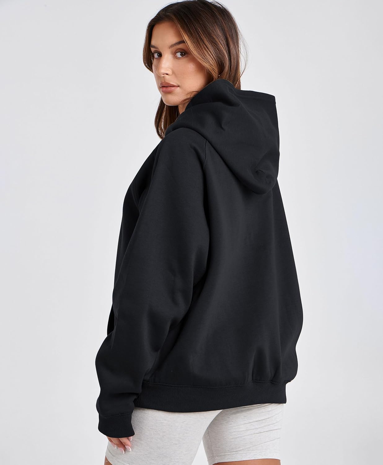 Womens Camo Hoodies Maple Leaf Print Oversized Hooded Sweatshirt Fleece Pullover Sweatshirts Long Sleeve with Pocket