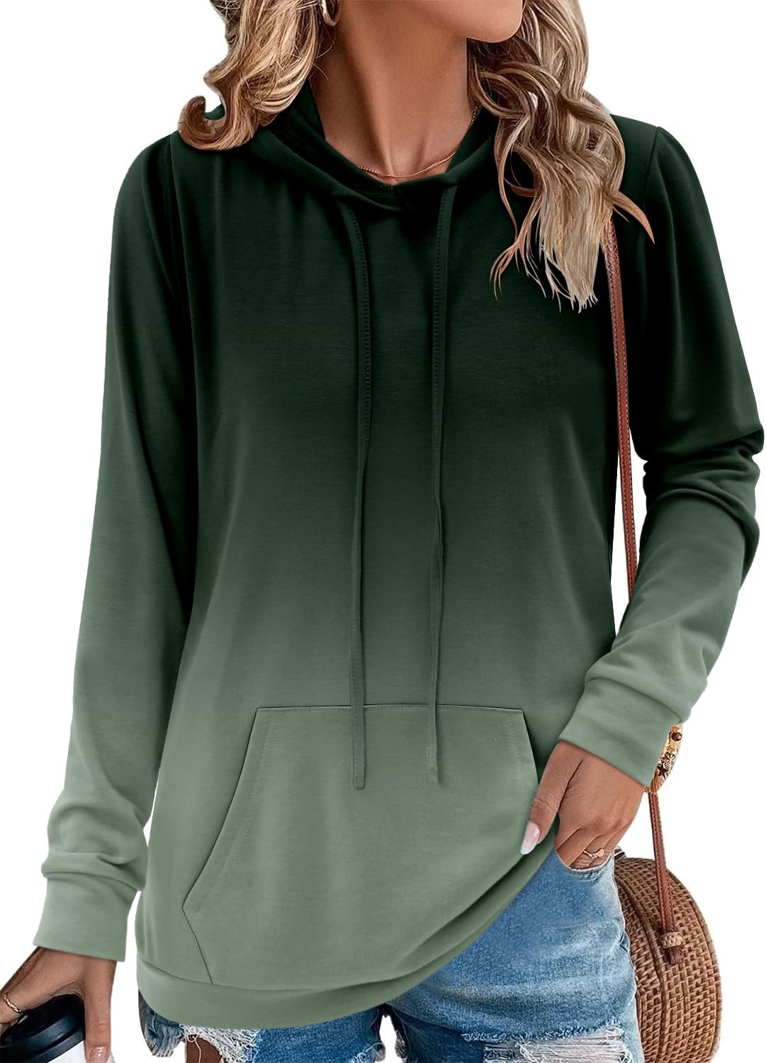 Women's Pullover Hoodies Teen Girls Trendy Fall Fashion Tops Hooded Sweatshirts