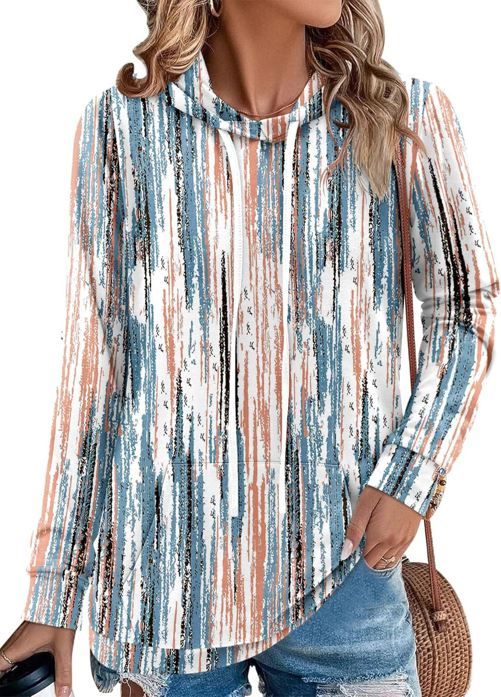 Women's Pullover Hoodies Teen Girls Trendy Fall Fashion Tops Hooded Sweatshirts