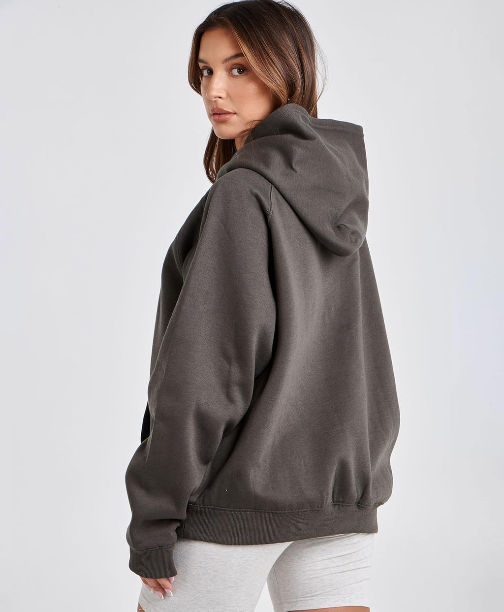 Womens Camo Hoodies Maple Leaf Print Oversized Hooded Sweatshirt Fleece Pullover Sweatshirts Long Sleeve with Pocket