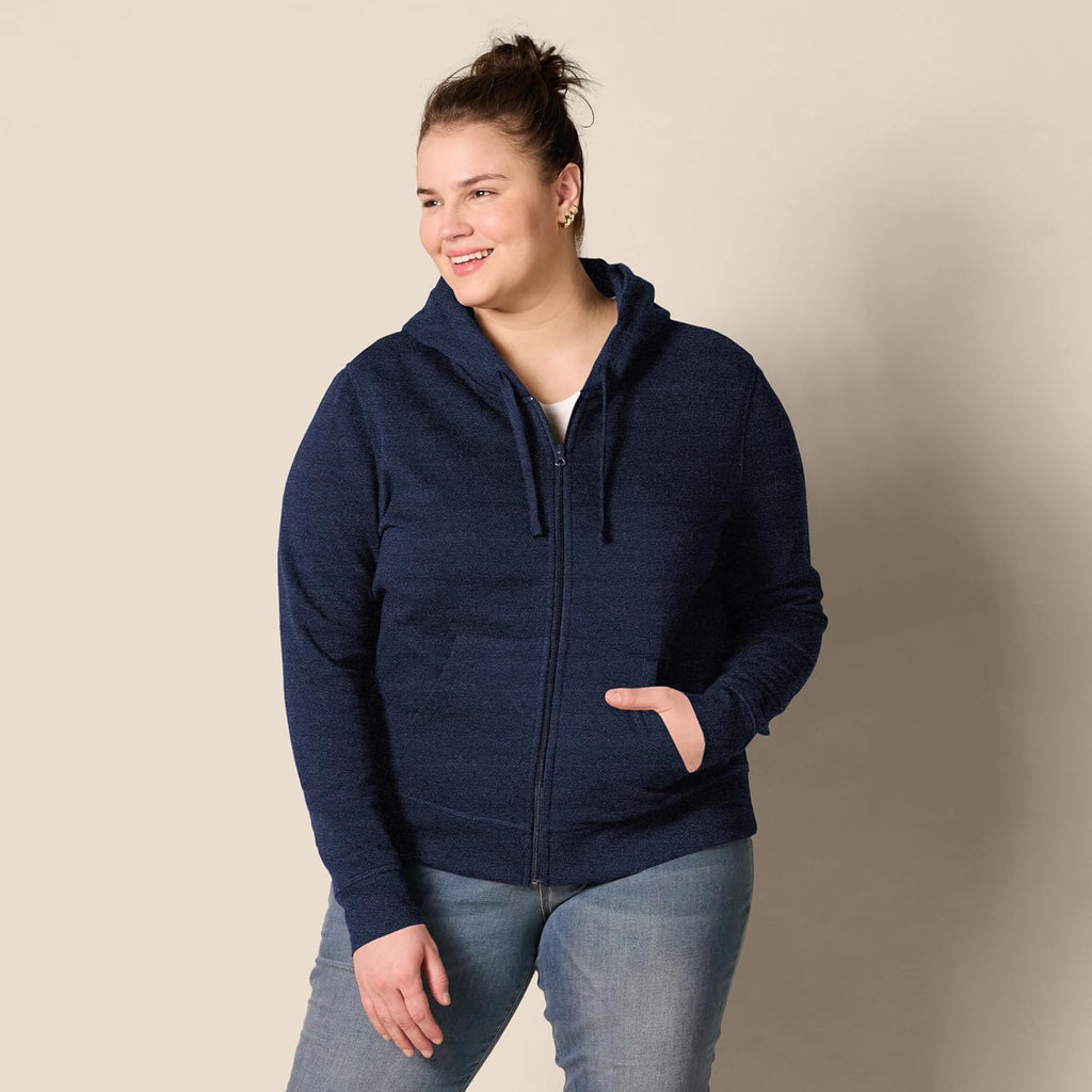 Women's Fleece Full-Zip Hoodie (Available in Plus Size)