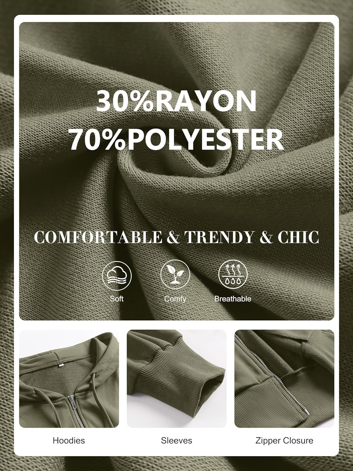 Womens Zip Up Hoodies Cropped Sweatshirts Casual Comfy Cute Zip Jackets Fashion Trendy Fall Outfits 2025 Y2K Clothes