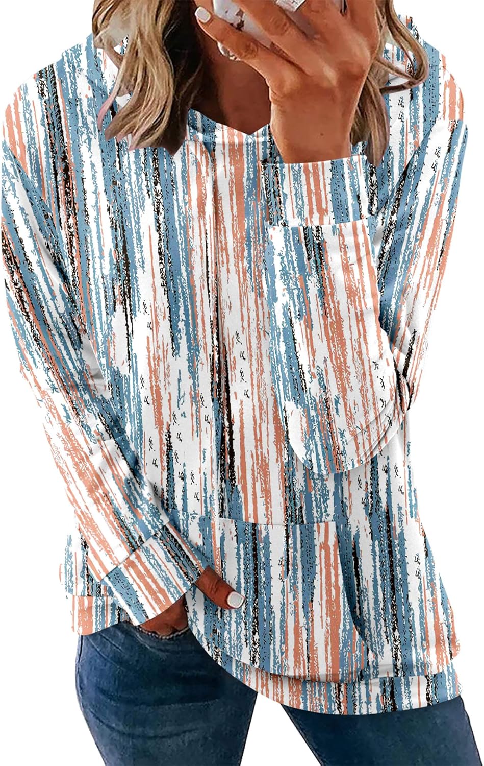 Women's Pullover Hoodies Teen Girls Trendy Fall Fashion Tops Hooded Sweatshirts