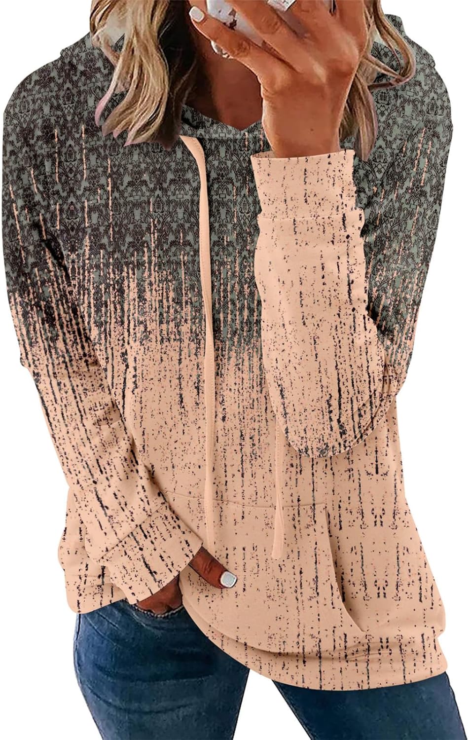 Women's Pullover Hoodies Teen Girls Trendy Fall Fashion Tops Hooded Sweatshirts