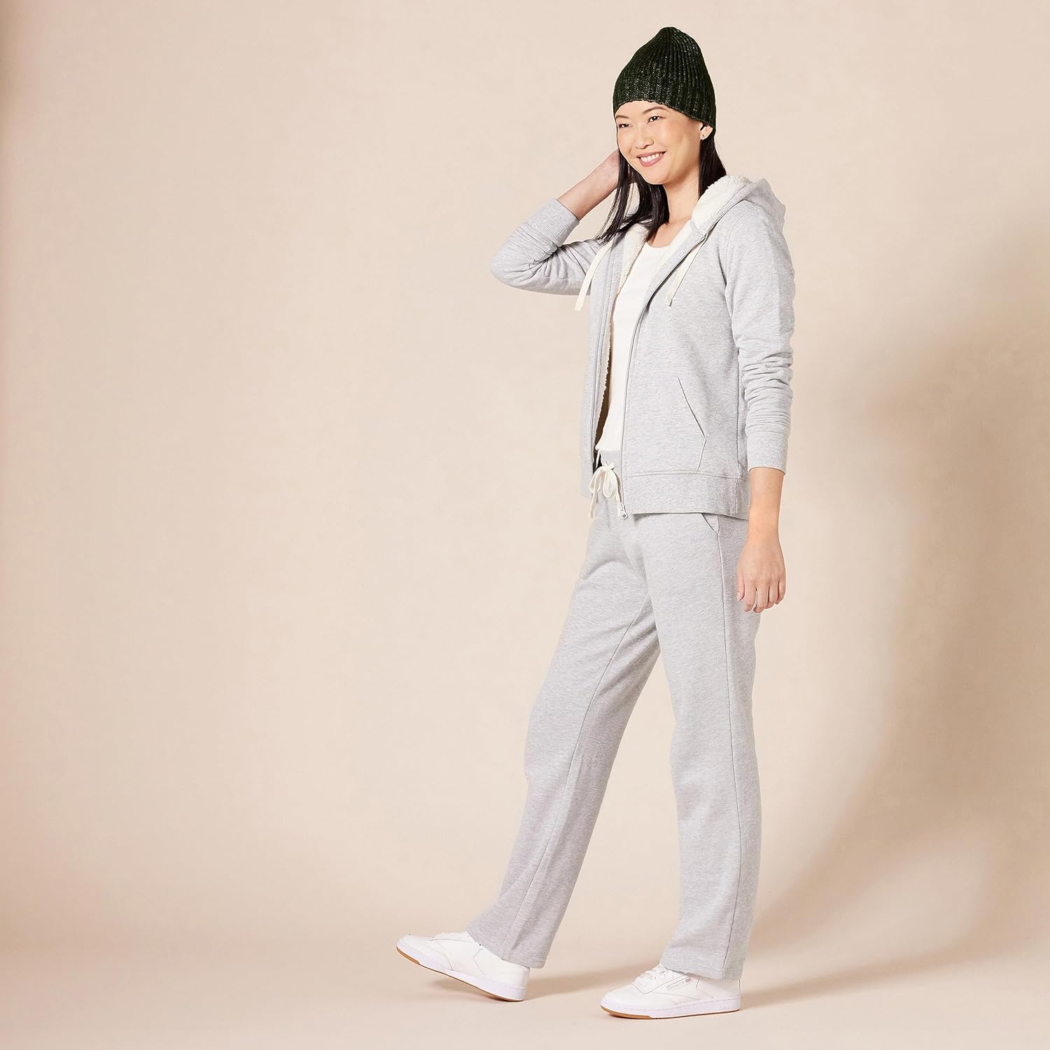 Women's Sherpa-Lined Fleece Full-Zip Hooded Jacket (Available in Plus Size)