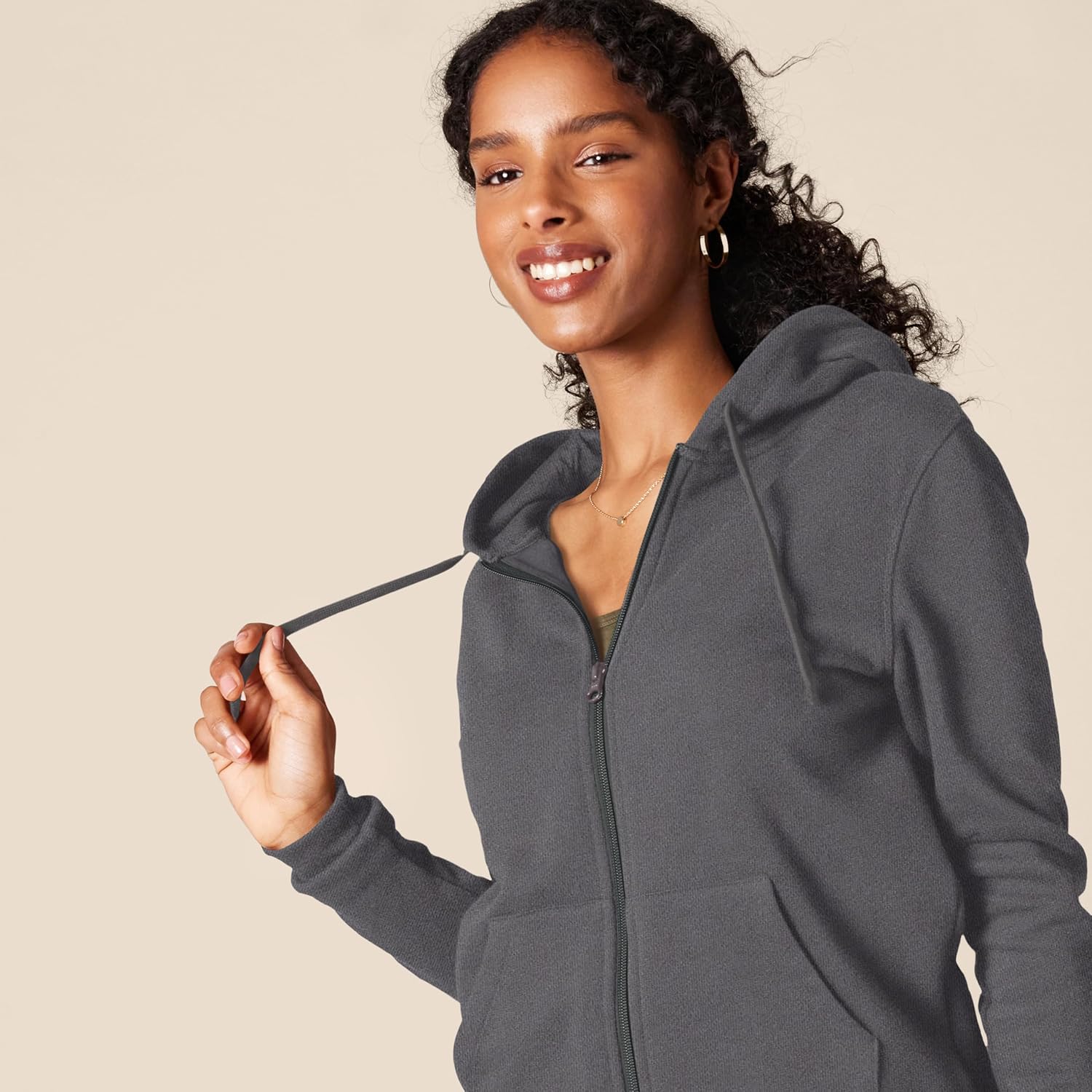 Women's Fleece Full-Zip Hoodie (Available in Plus Size)