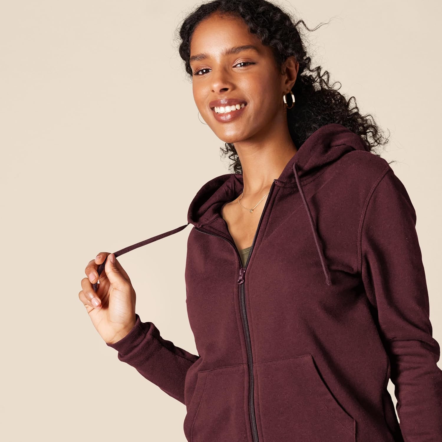 Women's Fleece Full-Zip Hoodie (Available in Plus Size)