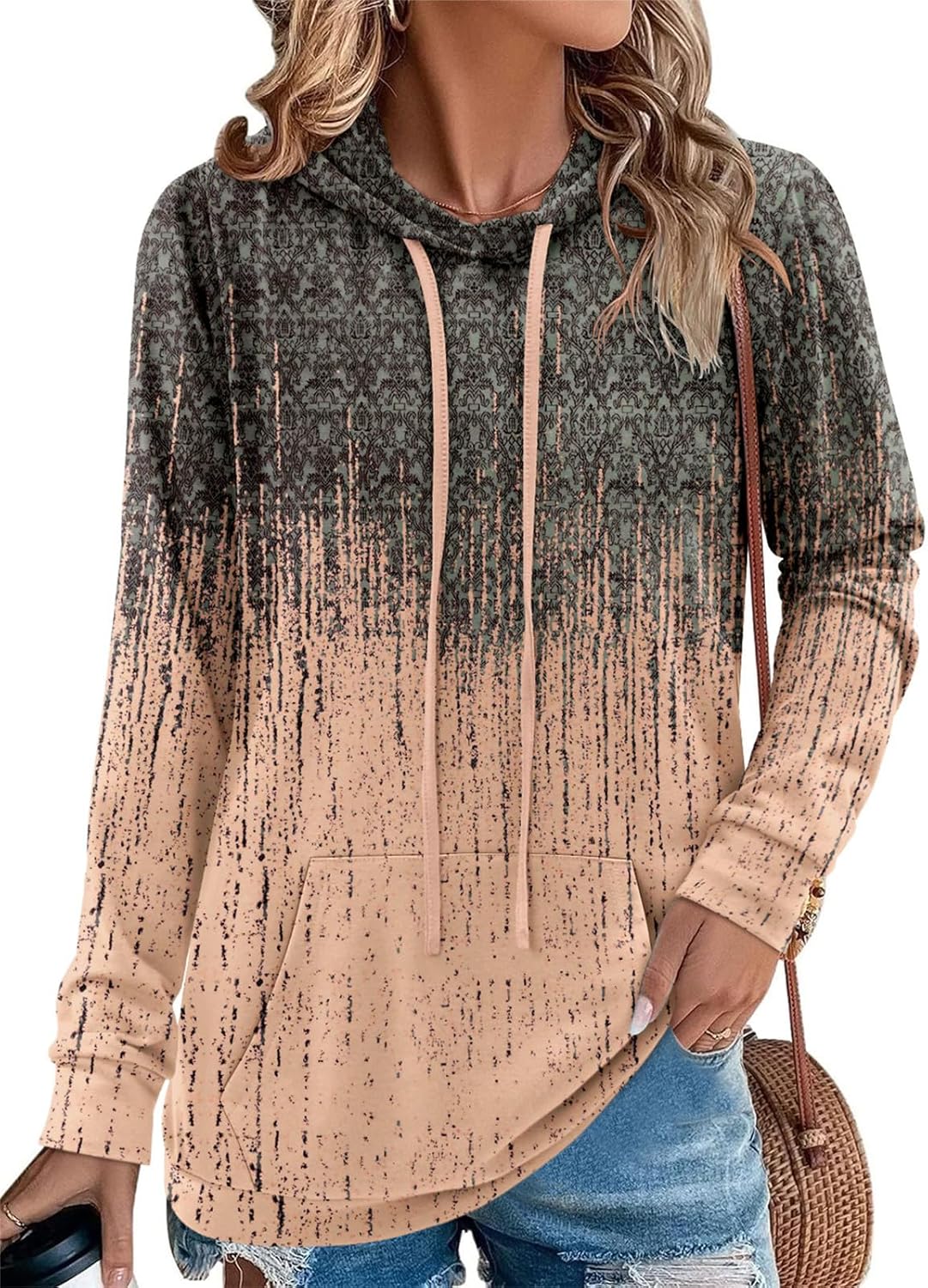 Women's Pullover Hoodies Teen Girls Trendy Fall Fashion Tops Hooded Sweatshirts