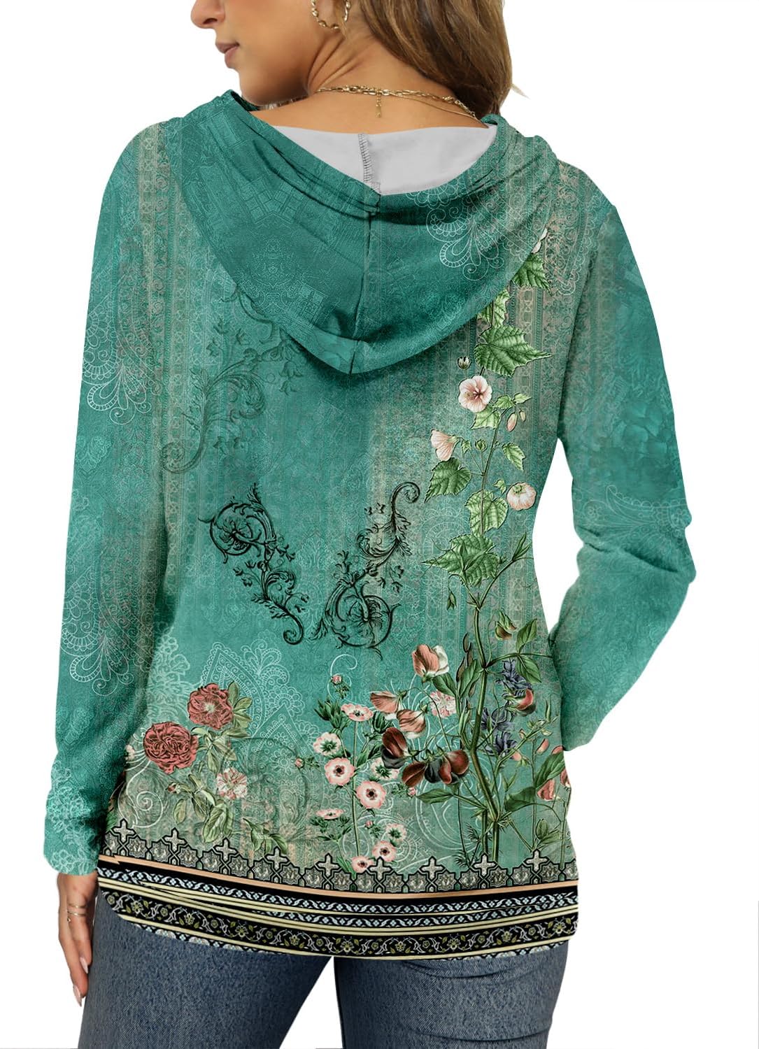 Women's Pullover Hoodies Teen Girls Trendy Fall Fashion Tops Hooded Sweatshirts