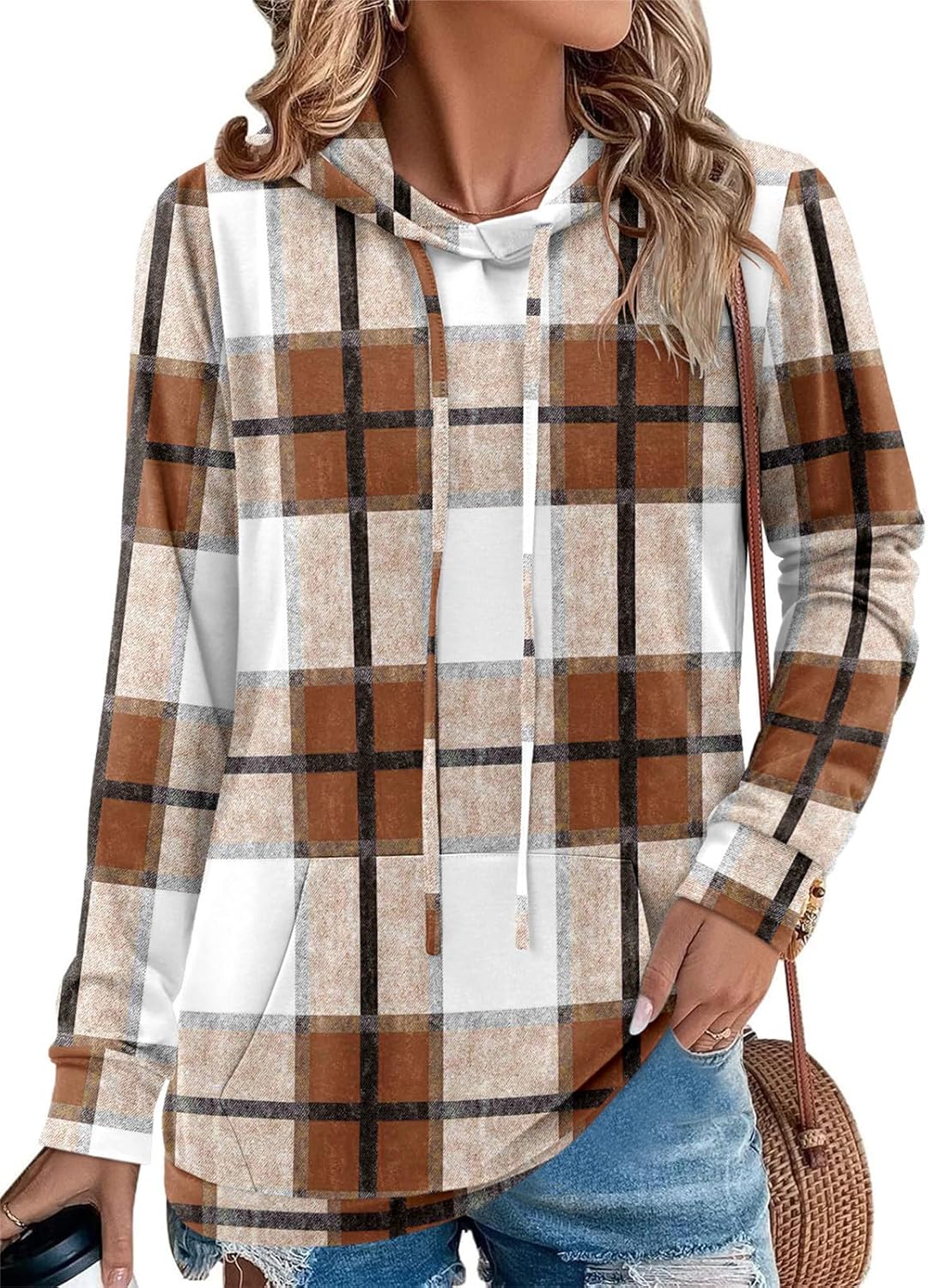 Women's Pullover Hoodies Teen Girls Trendy Fall Fashion Tops Hooded Sweatshirts