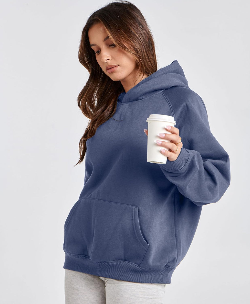 Womens Camo Hoodies Maple Leaf Print Oversized Hooded Sweatshirt Fleece Pullover Sweatshirts Long Sleeve with Pocket