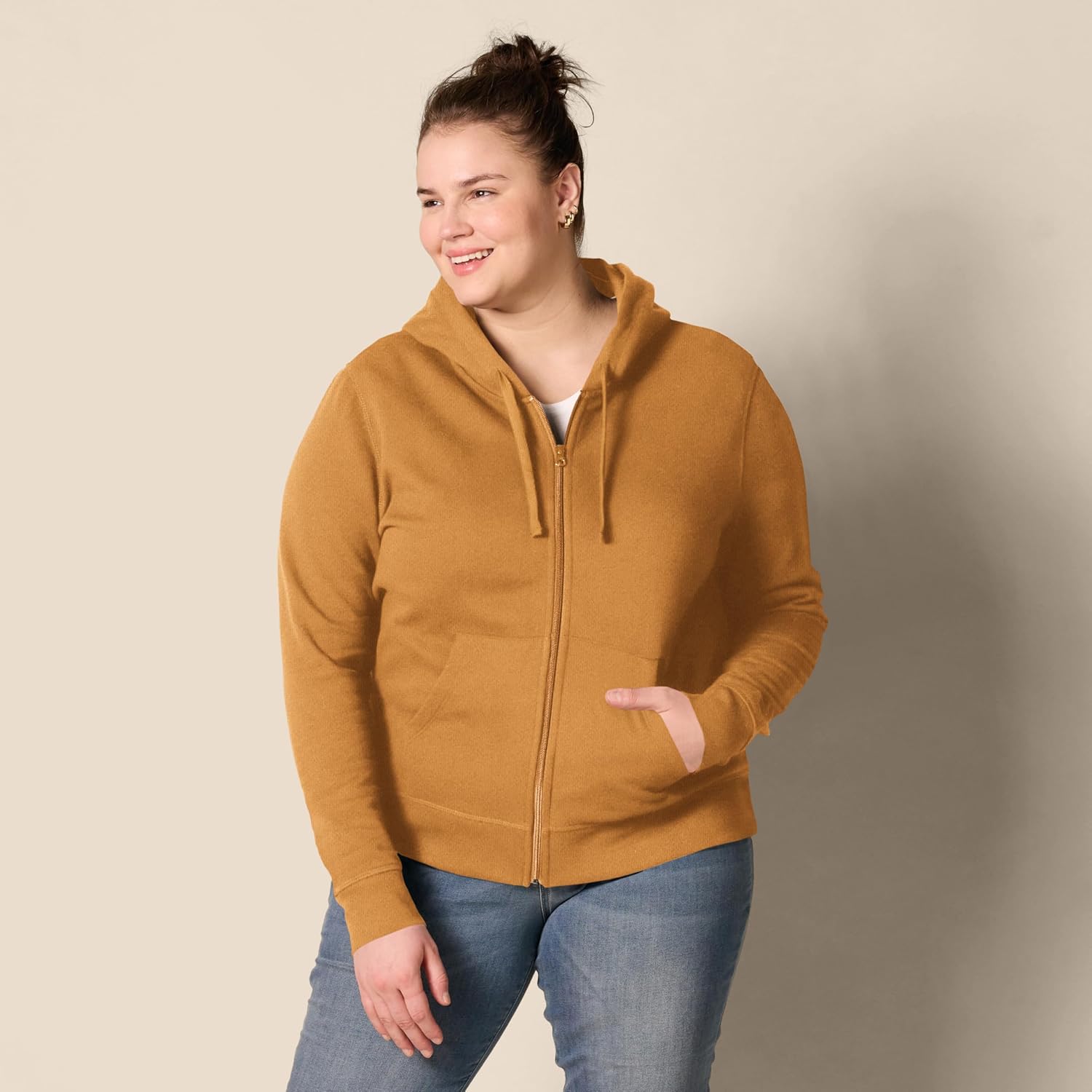 Women's Fleece Full-Zip Hoodie (Available in Plus Size)