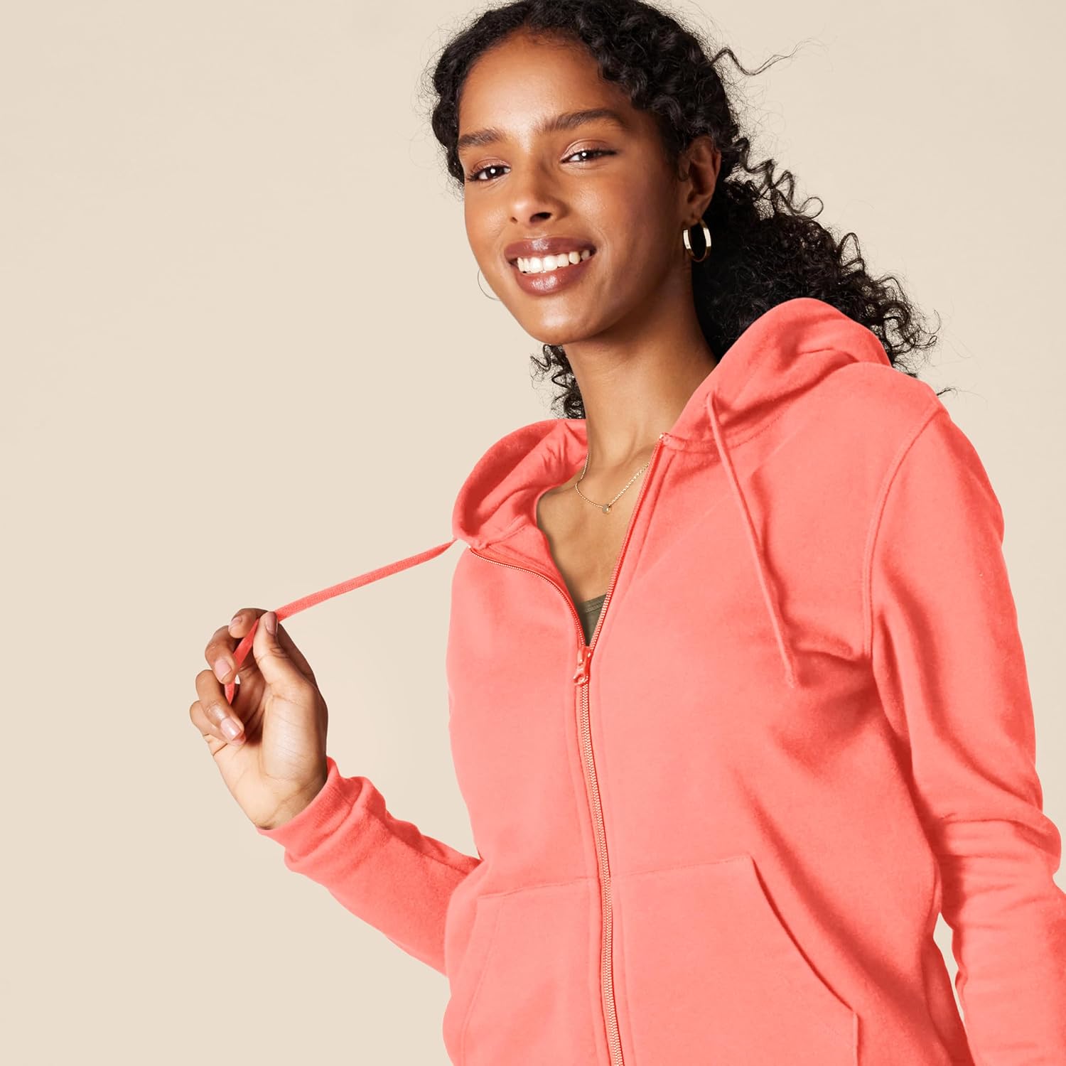 Women's Fleece Full-Zip Hoodie (Available in Plus Size)