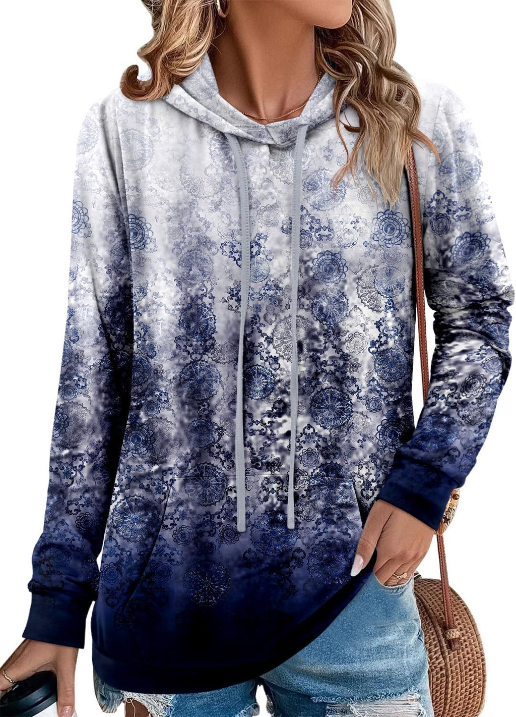 Women's Pullover Hoodies Teen Girls Trendy Fall Fashion Tops Hooded Sweatshirts