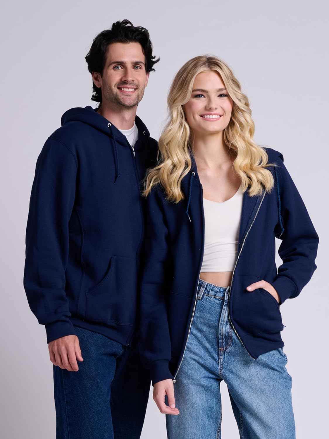 mens Dri-power Fleece Hoodies, Moisture Wicking, Cotton Blend, Relaxed Fit, Sizes S-4x