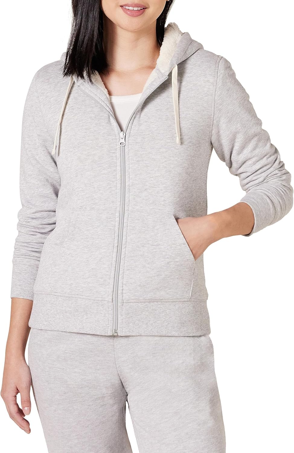 Women's Sherpa-Lined Fleece Full-Zip Hooded Jacket (Available in Plus Size)