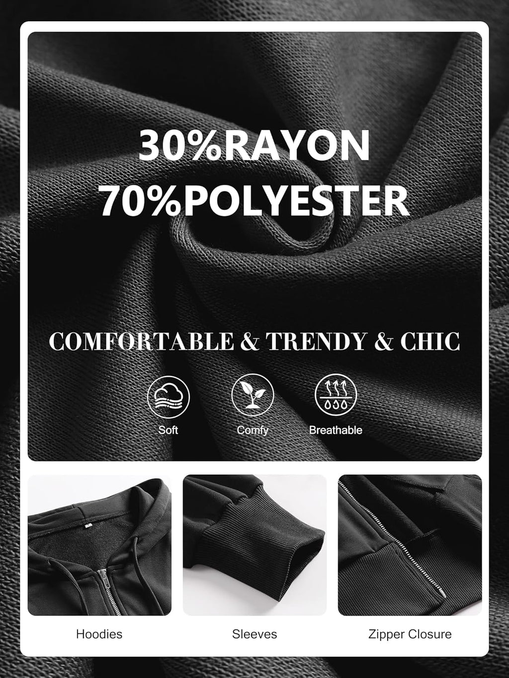 Womens Zip Up Hoodies Cropped Sweatshirts Casual Comfy Cute Zip Jackets Fashion Trendy Fall Outfits 2025 Y2K Clothes