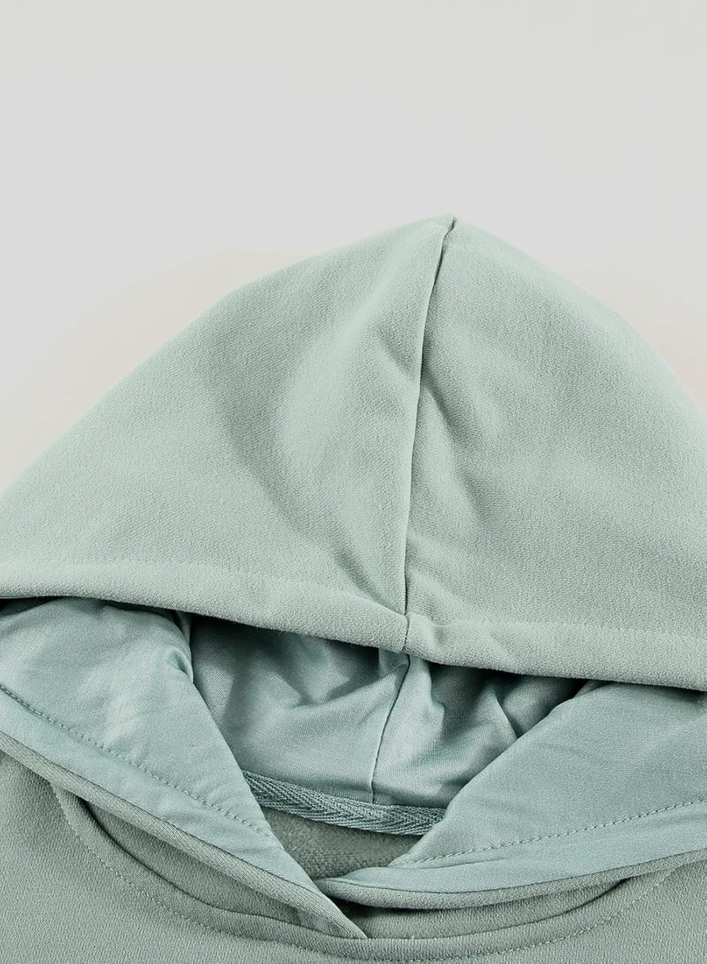 Women's Casual Hoodies Long Sleeve Solid Lightweight Pullover Tops Loose Sweatshirt with Pocket