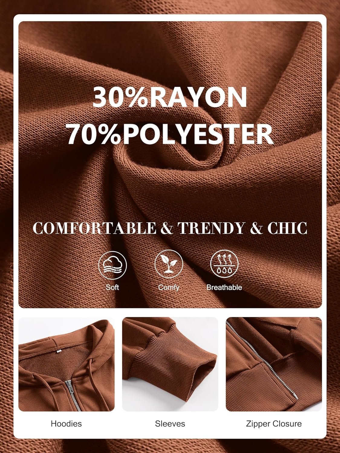 Womens Zip Up Hoodies Cropped Sweatshirts Casual Comfy Cute Zip Jackets Fashion Trendy Fall Outfits 2025 Y2K Clothes