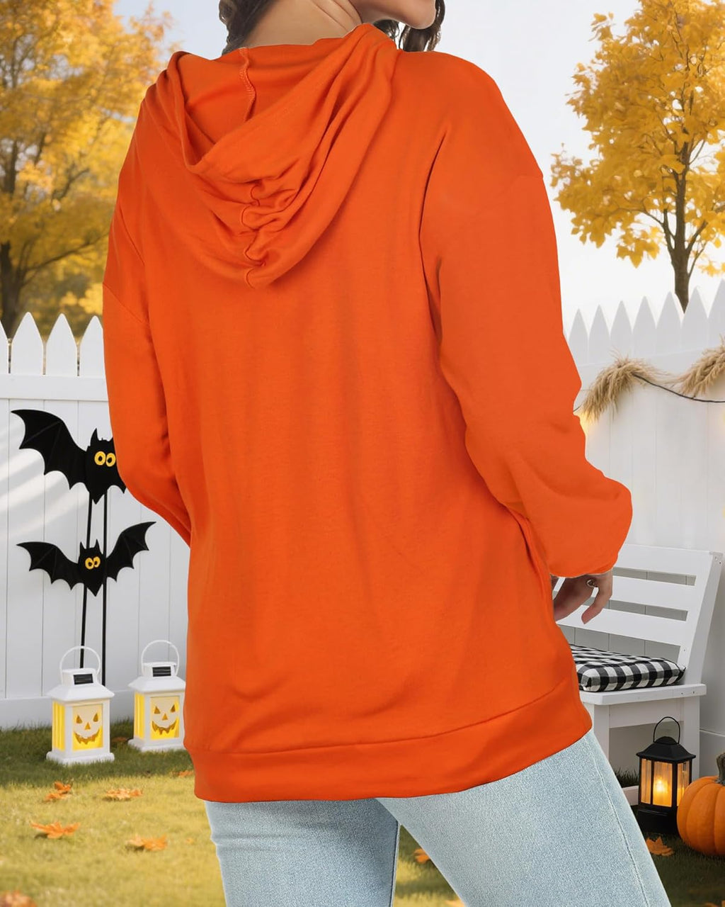 Women's Hoodies Long Sleeve Sweatshirts Drawstring Pullover Tops with Pocket Casual Loose Blouses Tunic