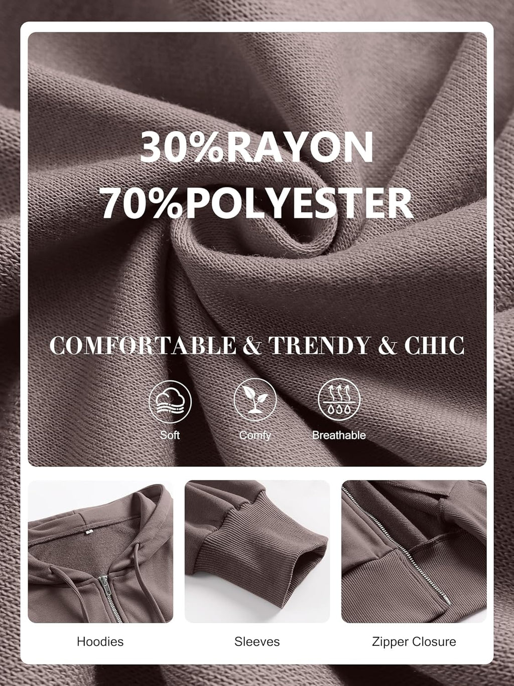 Womens Zip Up Hoodies Cropped Sweatshirts Casual Comfy Cute Zip Jackets Fashion Trendy Fall Outfits 2025 Y2K Clothes