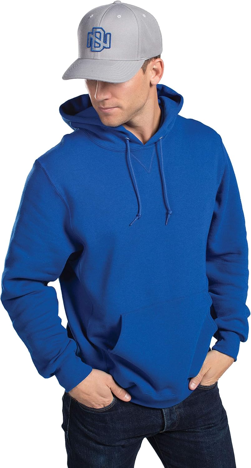 mens Dri-power Fleece Hoodies, Moisture Wicking, Cotton Blend, Relaxed Fit, Sizes S-4x