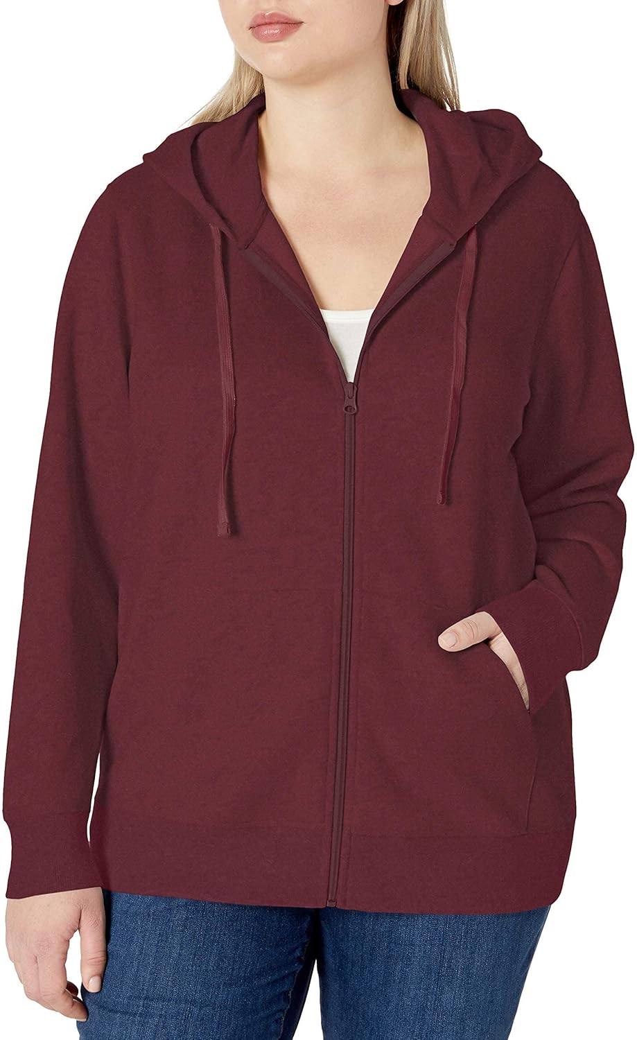 Women's Fleece Full-Zip Hoodie (Available in Plus Size)