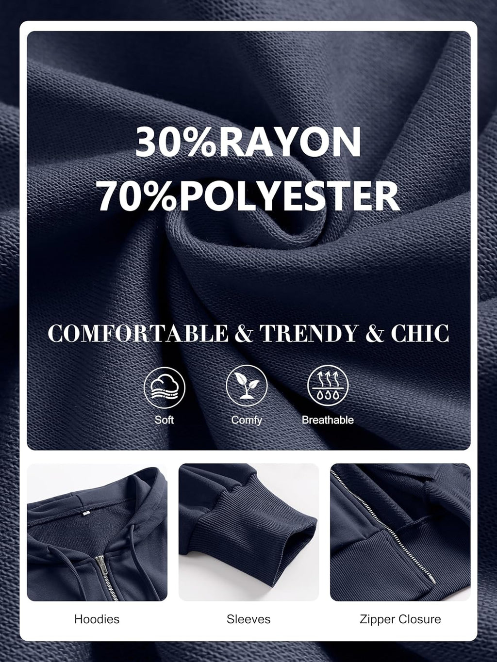 Womens Zip Up Hoodies Cropped Sweatshirts Casual Comfy Cute Zip Jackets Fashion Trendy Fall Outfits 2025 Y2K Clothes