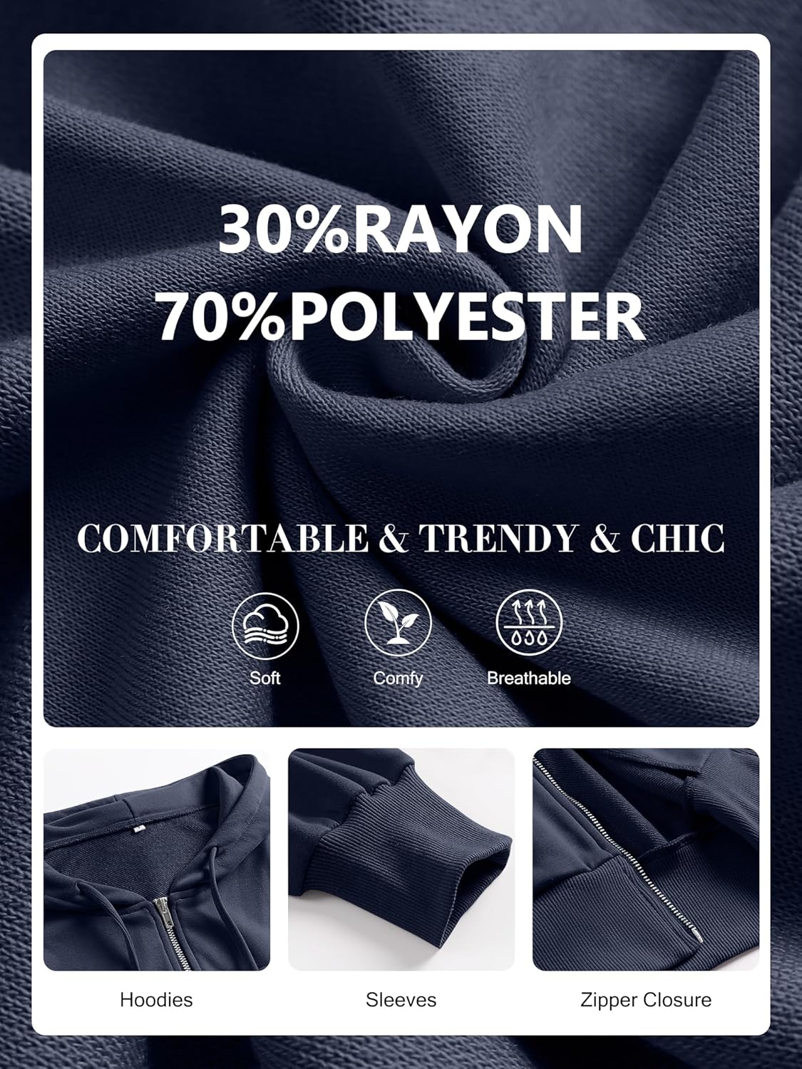 Womens Zip Up Hoodies Cropped Sweatshirts Casual Comfy Cute Zip Jackets Fashion Trendy Fall Outfits 2025 Y2K Clothes