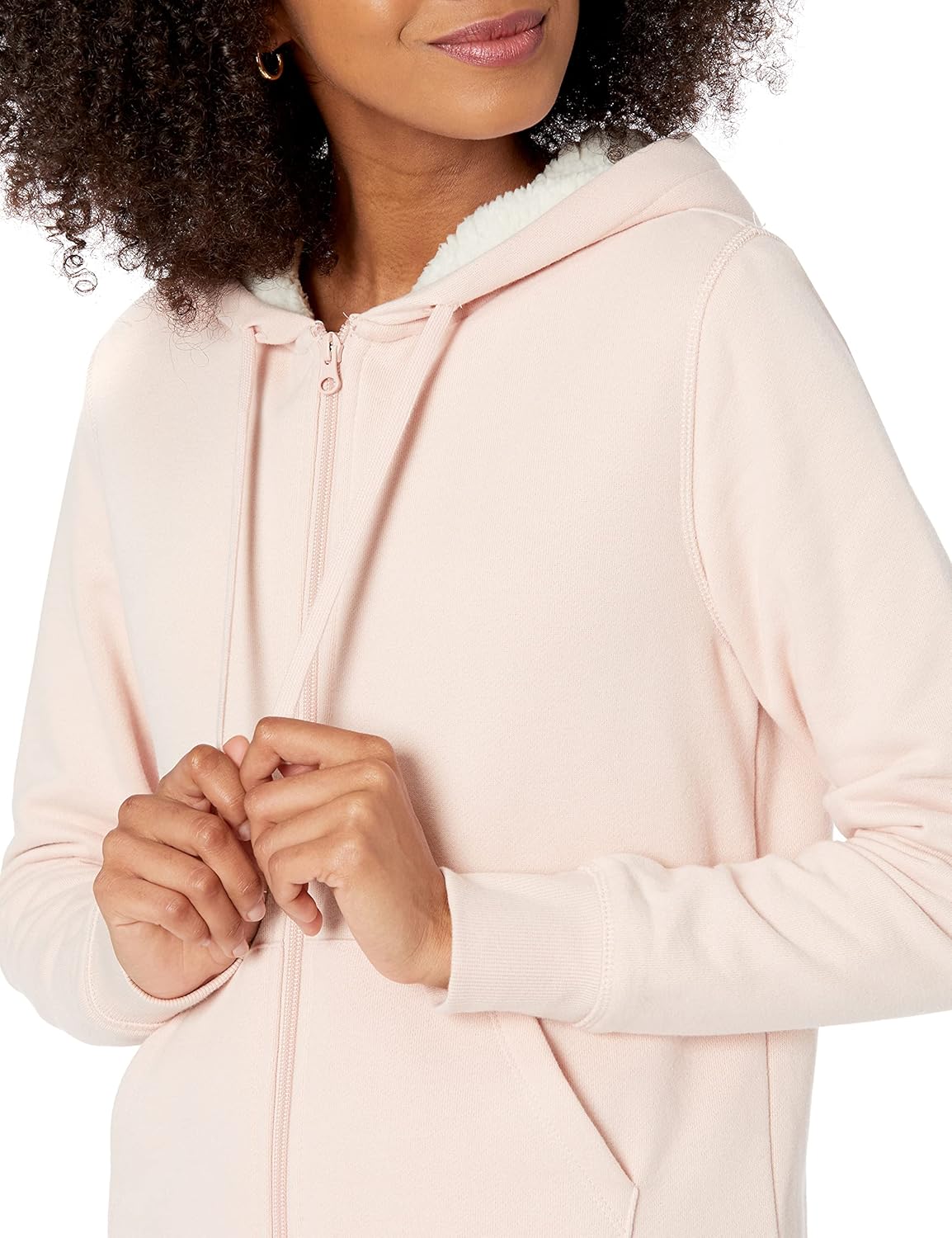 Women's Sherpa-Lined Fleece Full-Zip Hooded Jacket (Available in Plus Size)