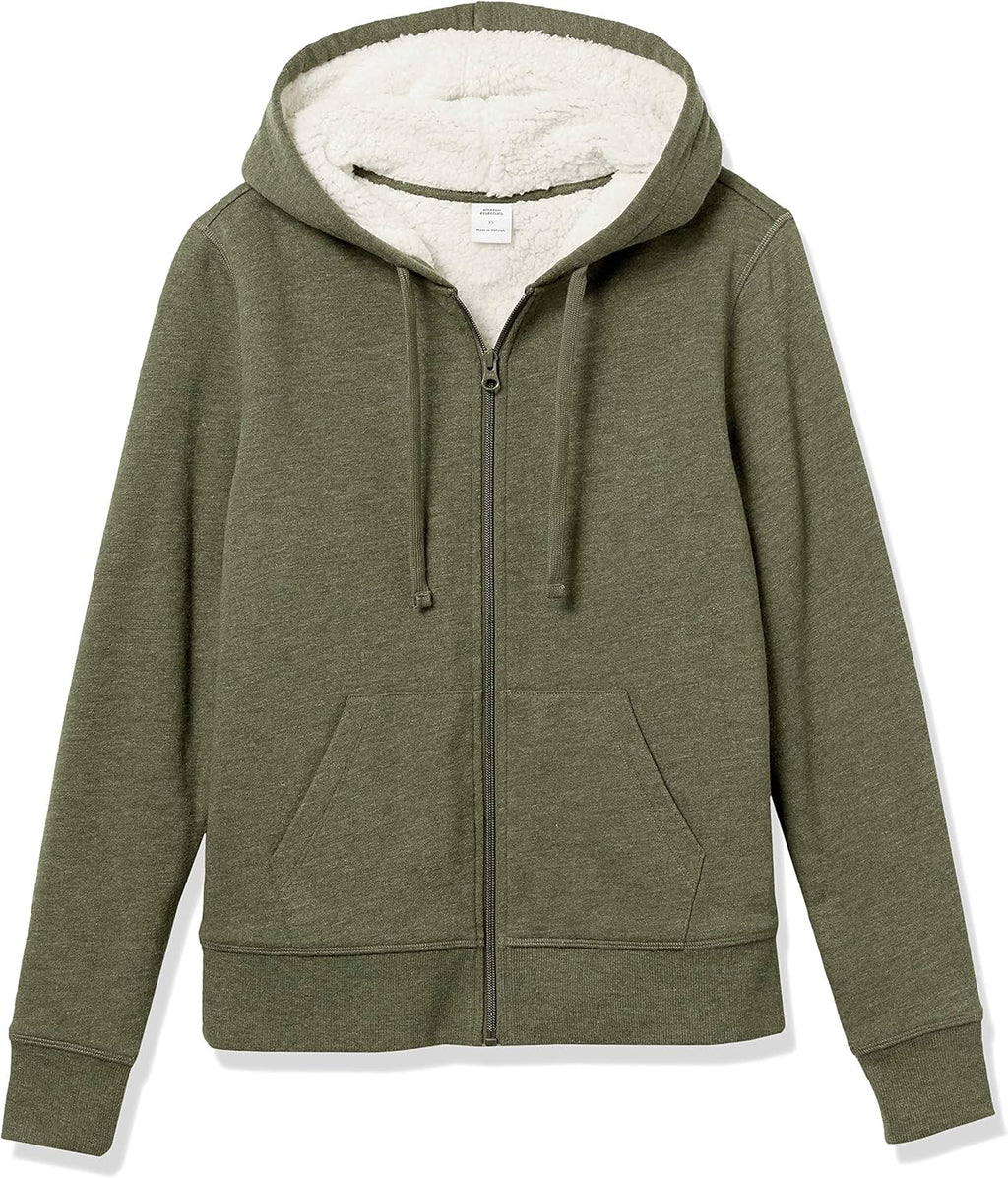 Women's Sherpa-Lined Fleece Full-Zip Hooded Jacket (Available in Plus Size)