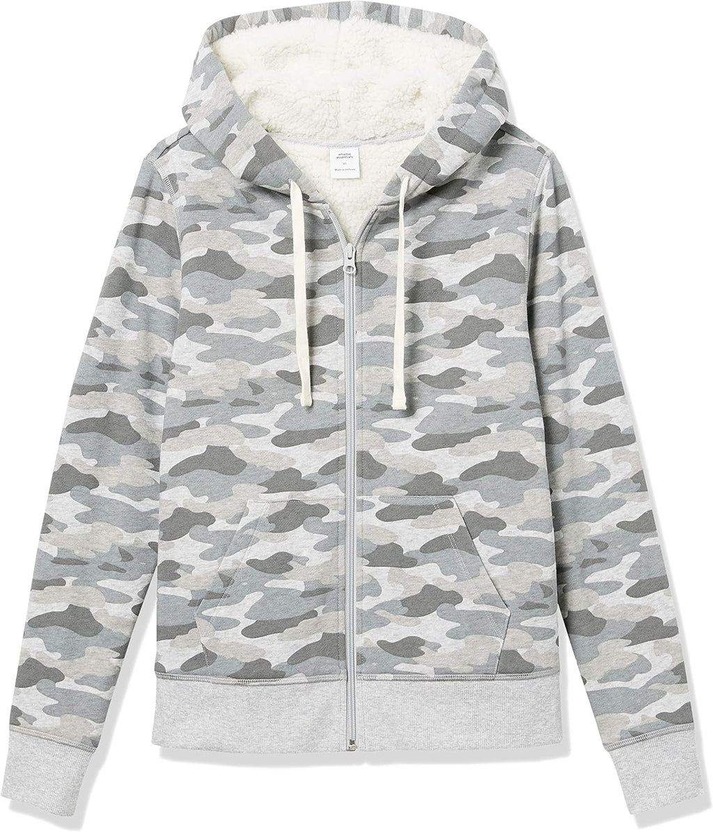 Women's Sherpa-Lined Fleece Full-Zip Hooded Jacket (Available in Plus Size)