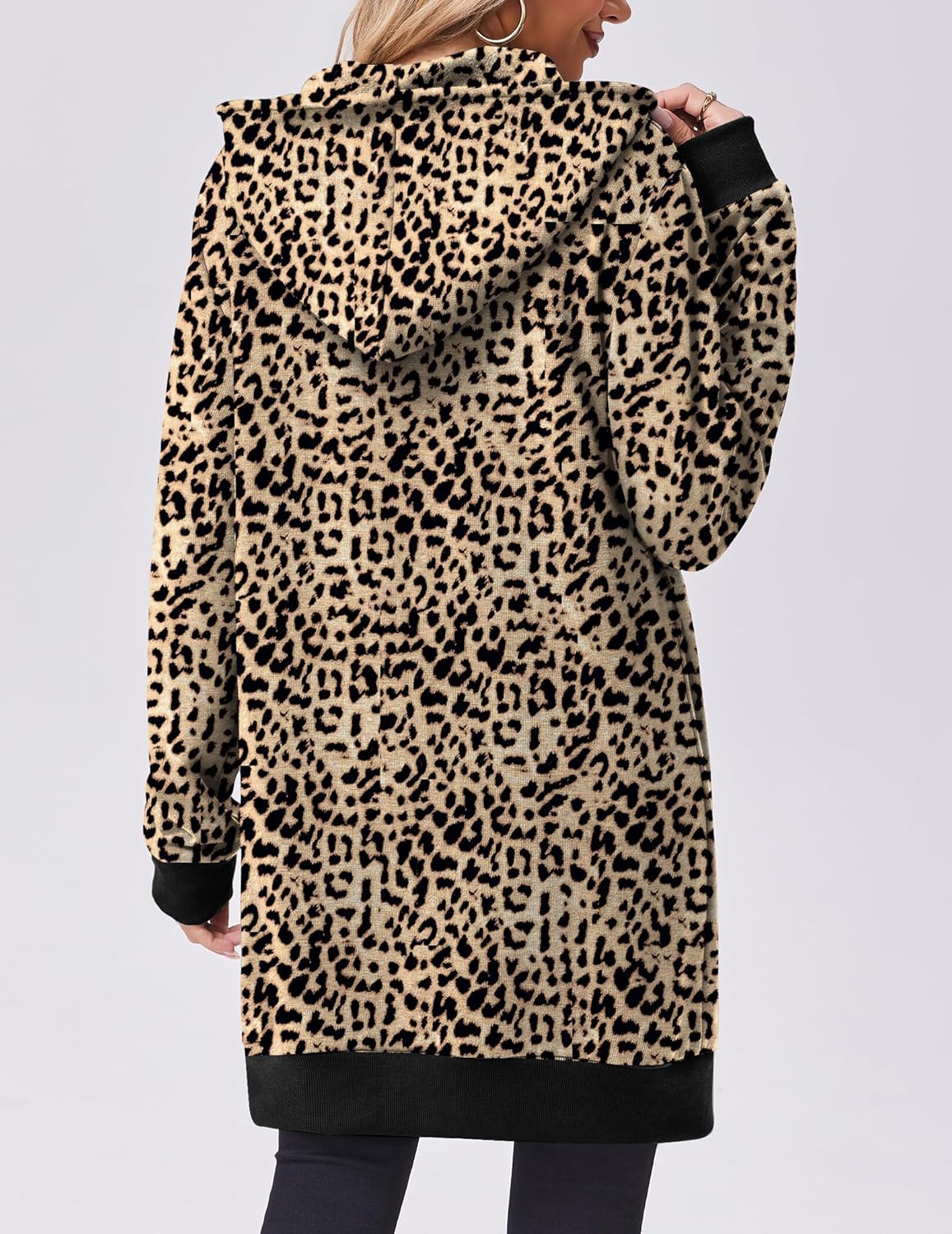 Zip Up Hoodies For Women Long Sleeve Oversized Sweatshirts Casual Lightweight Fleece Jackets With Pockets