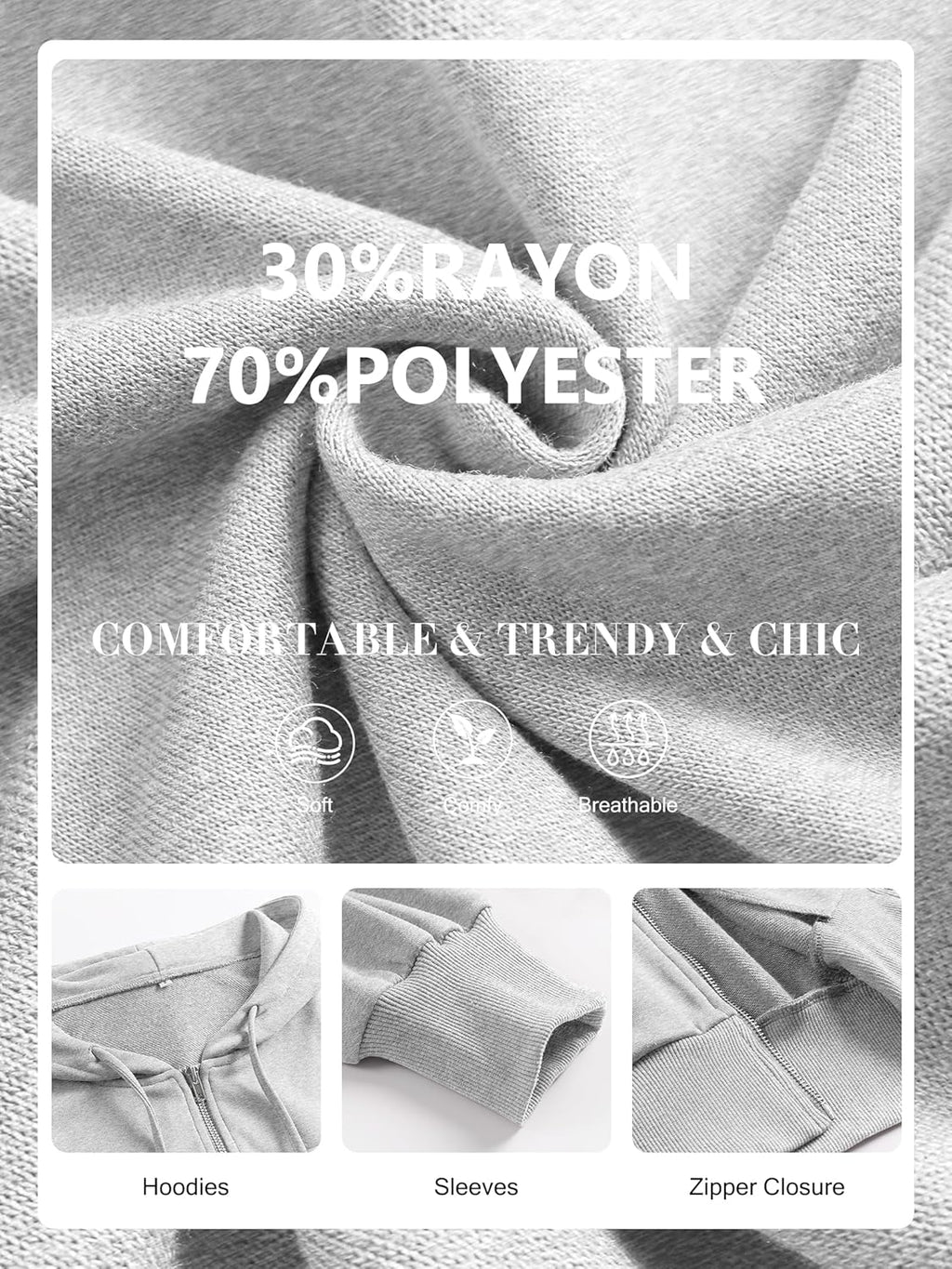 Womens Zip Up Hoodies Cropped Sweatshirts Casual Comfy Cute Zip Jackets Fashion Trendy Fall Outfits 2025 Y2K Clothes