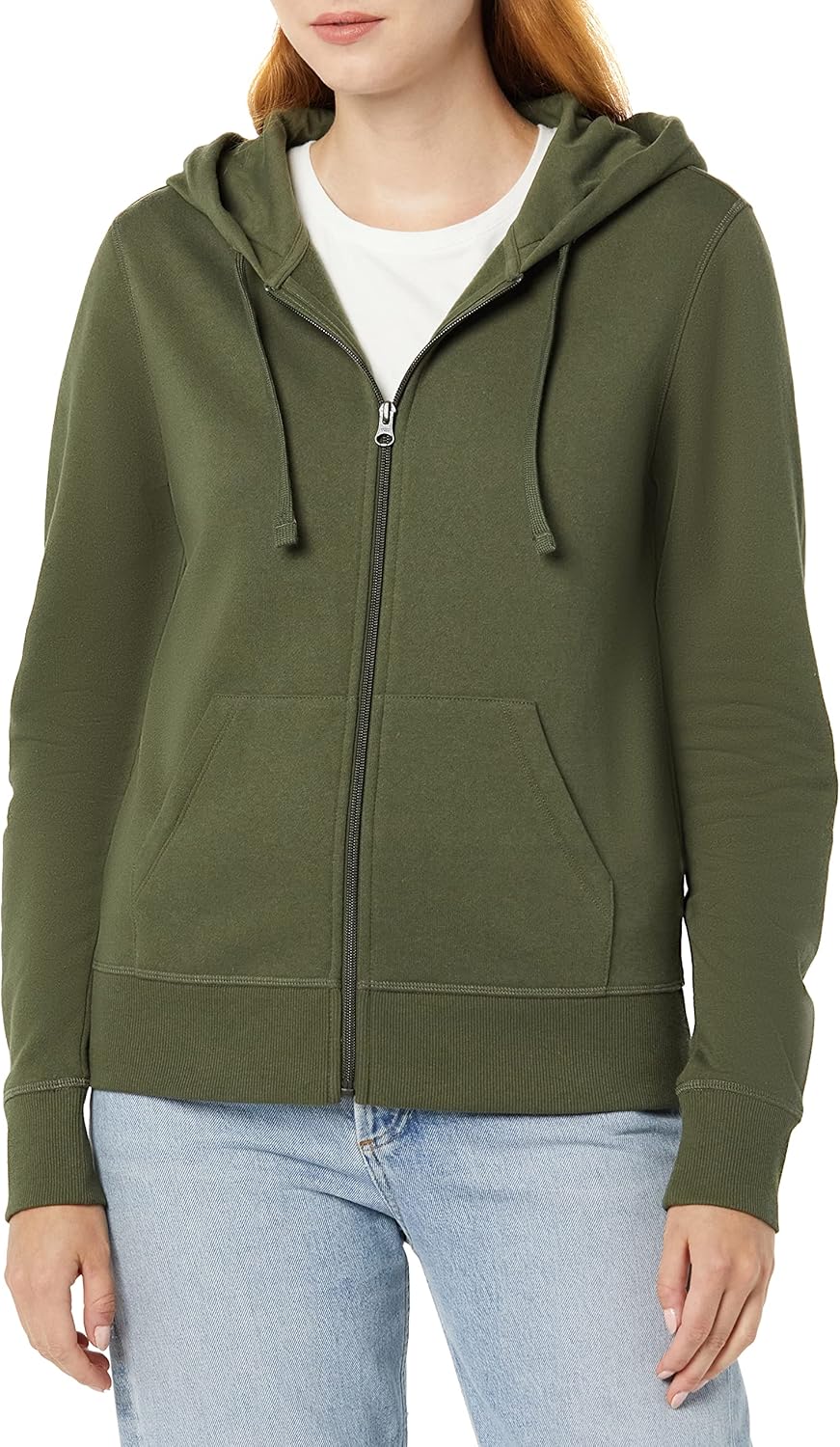 Women's Fleece Full-Zip Hoodie (Available in Plus Size)