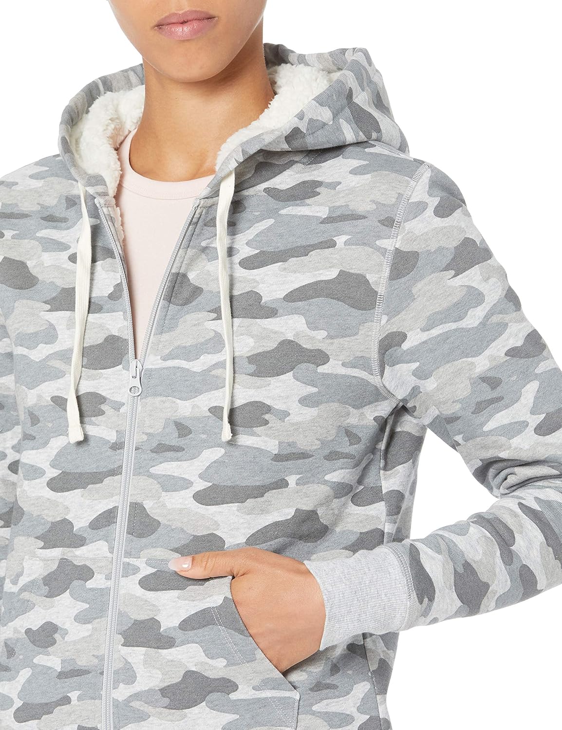 Women's Sherpa-Lined Fleece Full-Zip Hooded Jacket (Available in Plus Size)