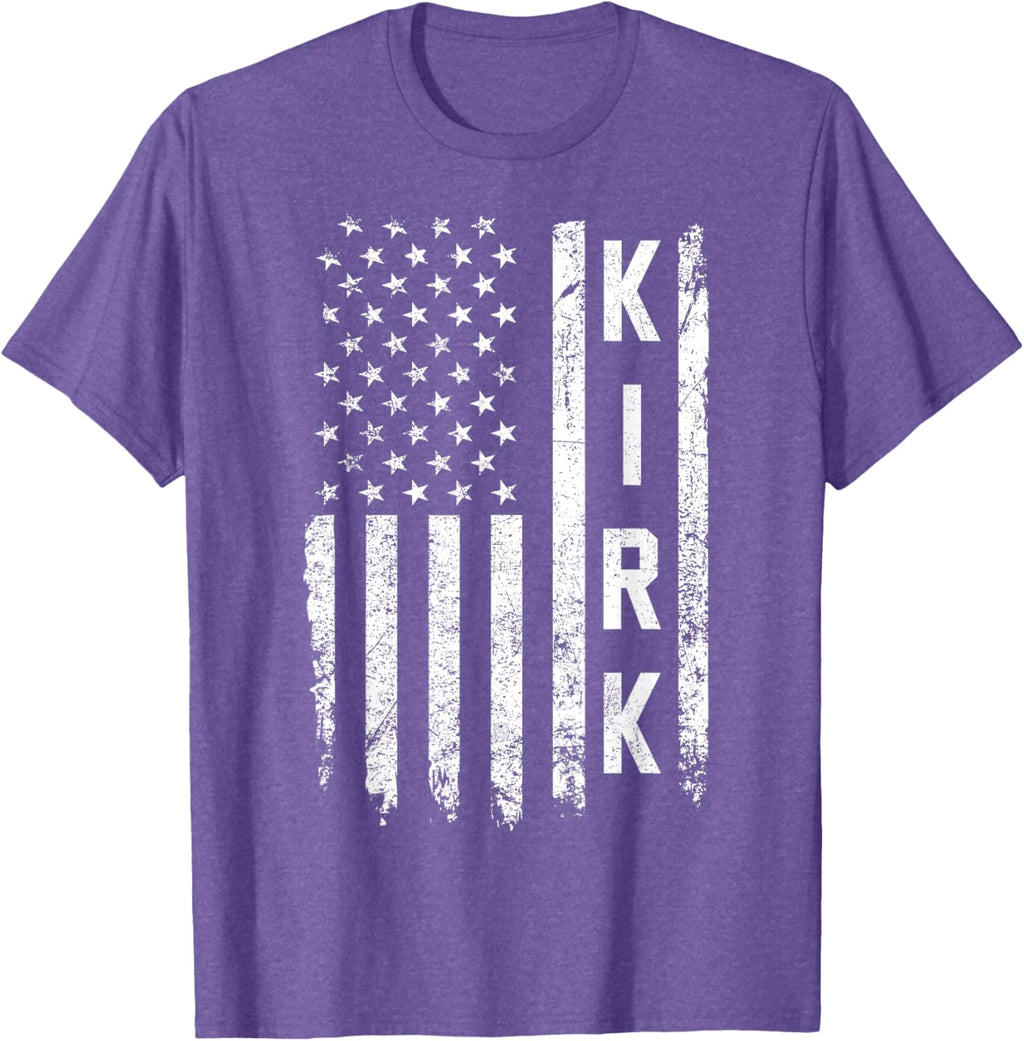 Retro Vintage Kirk US Flag T-Shirt