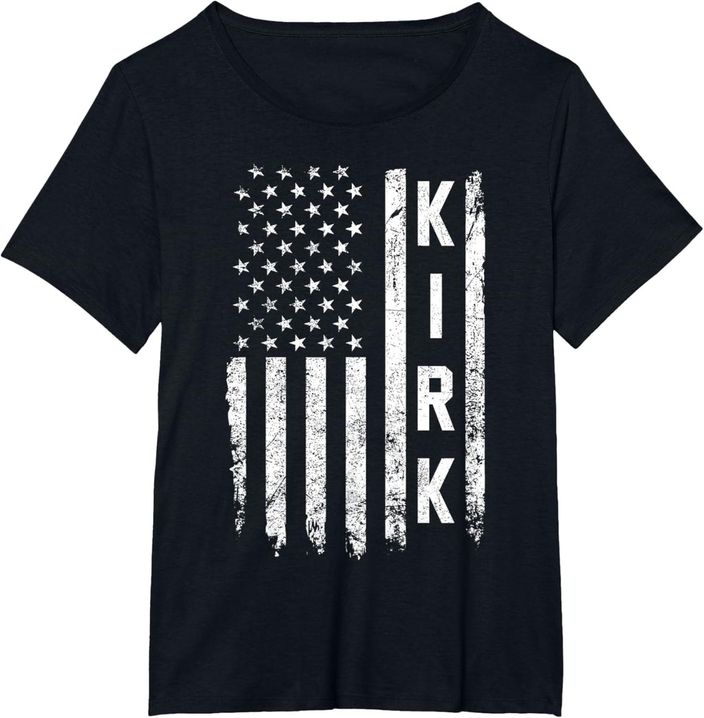 Retro Vintage Kirk US Flag T-Shirt