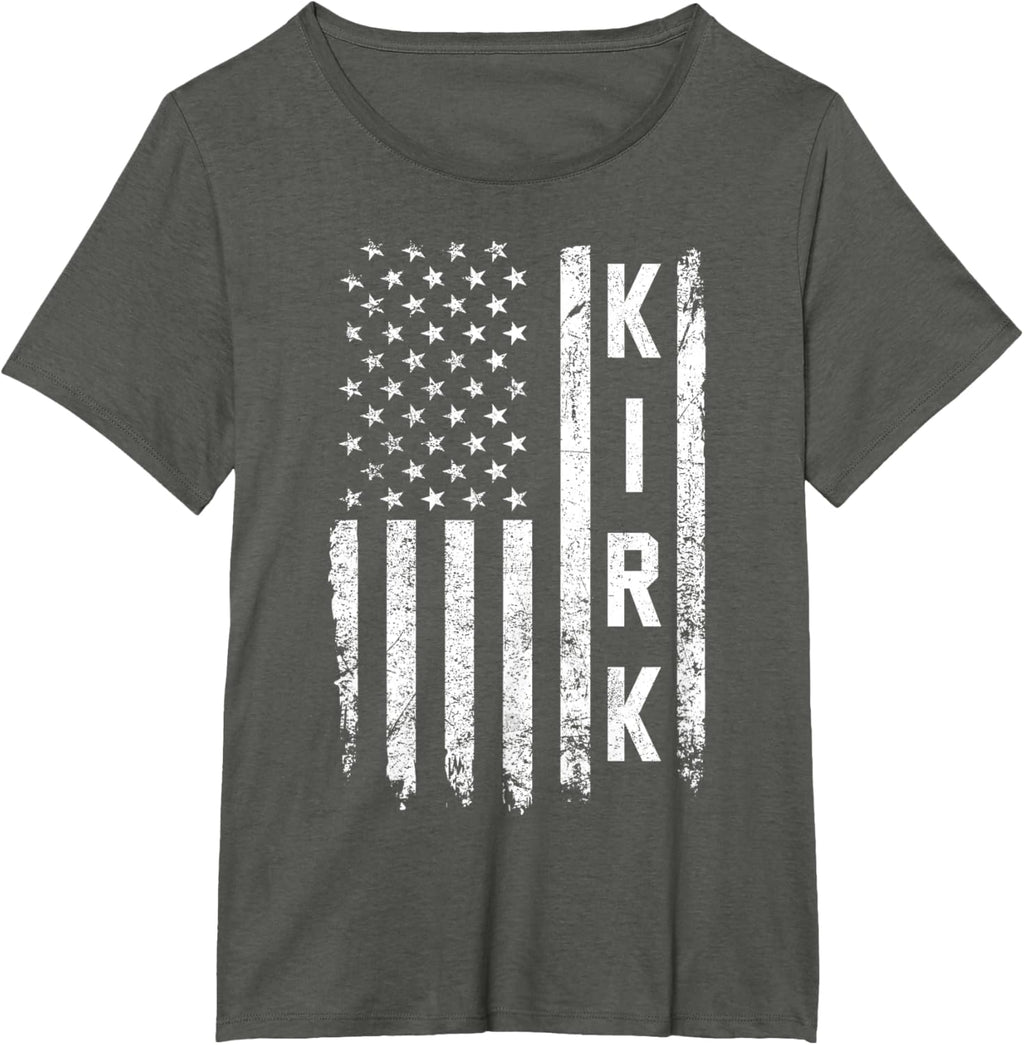 Retro Vintage Kirk US Flag T-Shirt