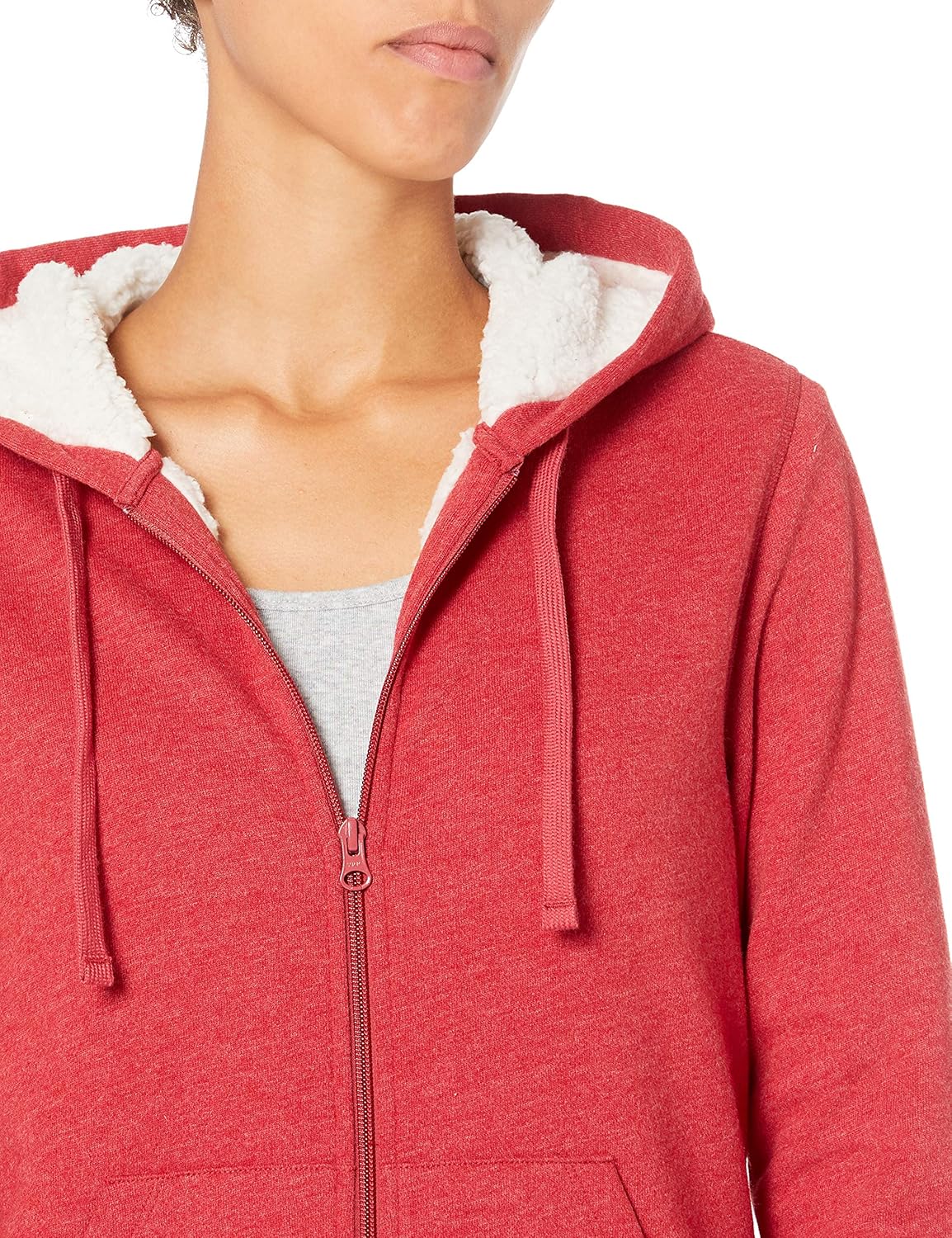 Women's Sherpa-Lined Fleece Full-Zip Hooded Jacket (Available in Plus Size)