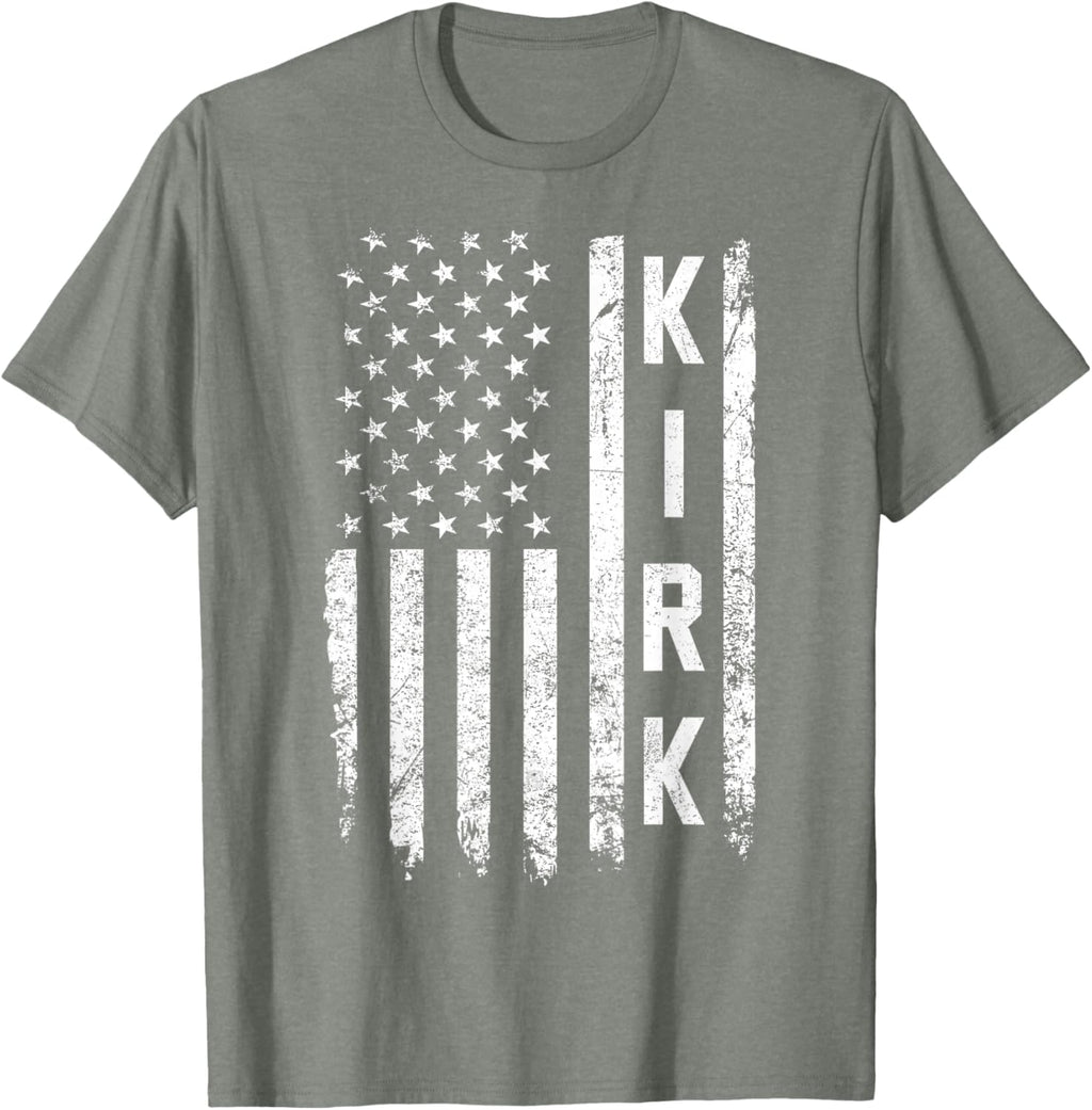 Retro Vintage Kirk US Flag T-Shirt