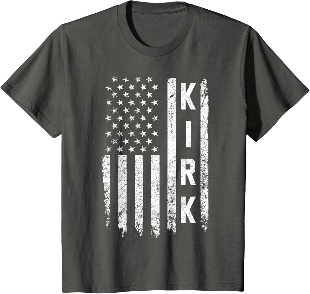 Retro Vintage Kirk US Flag T-Shirt