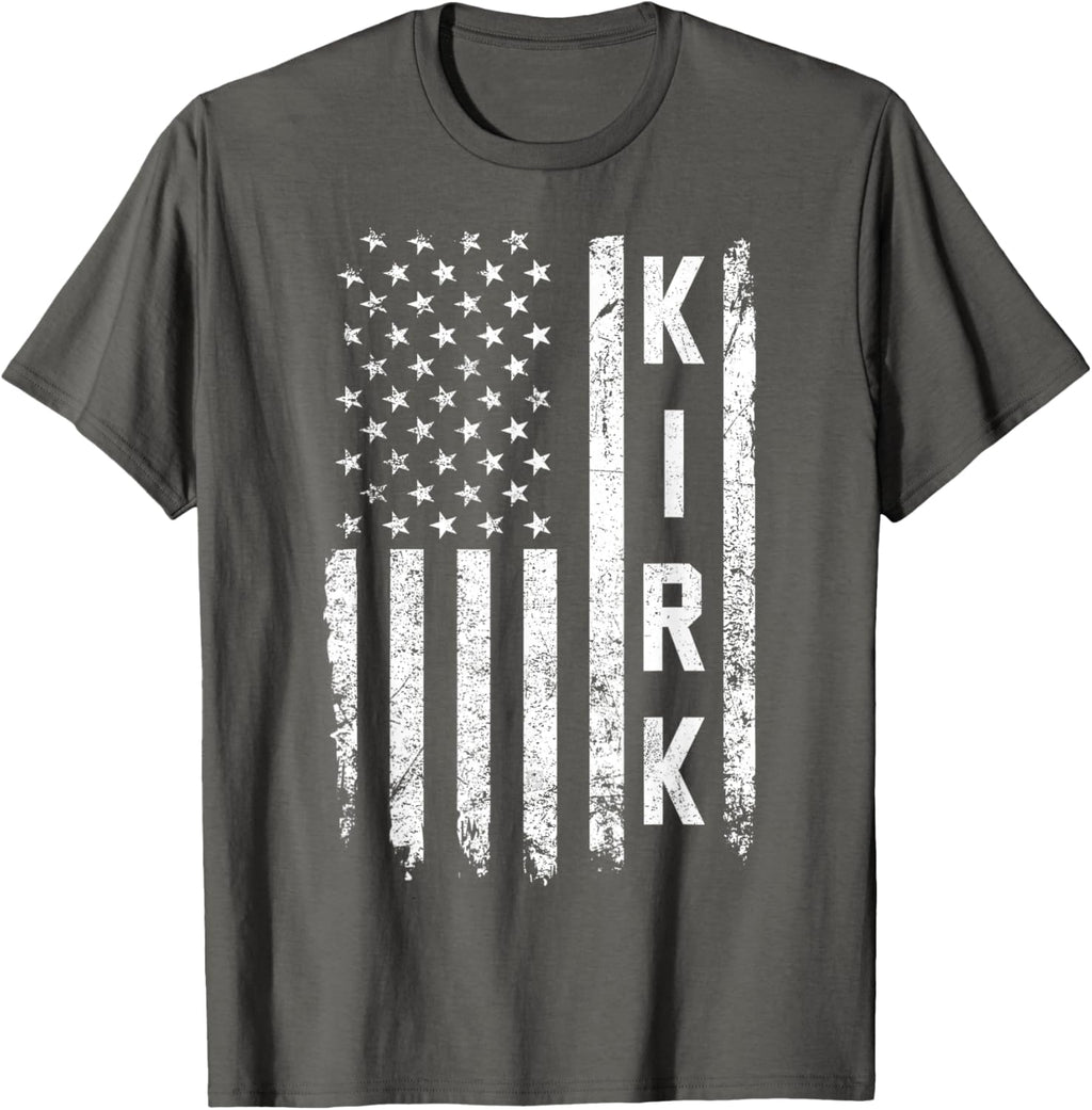 Retro Vintage Kirk US Flag T-Shirt