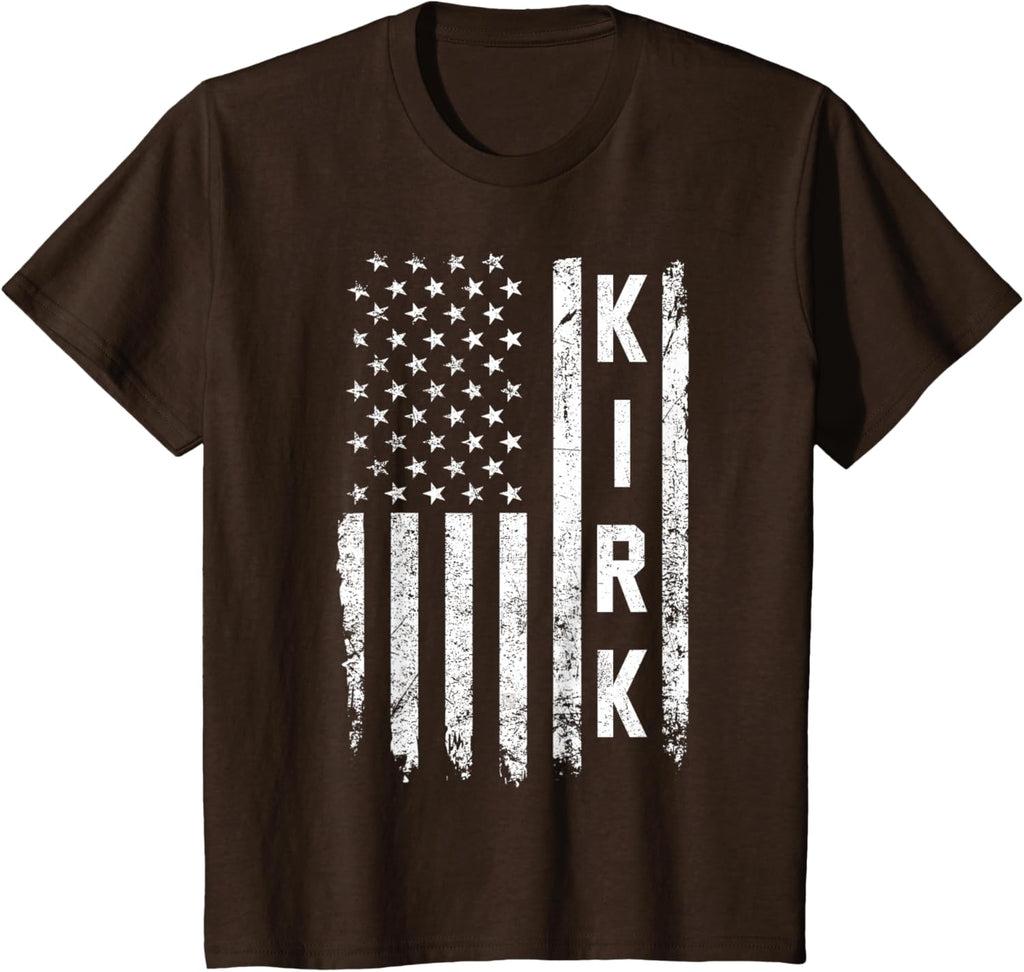 Retro Vintage Kirk US Flag T-Shirt